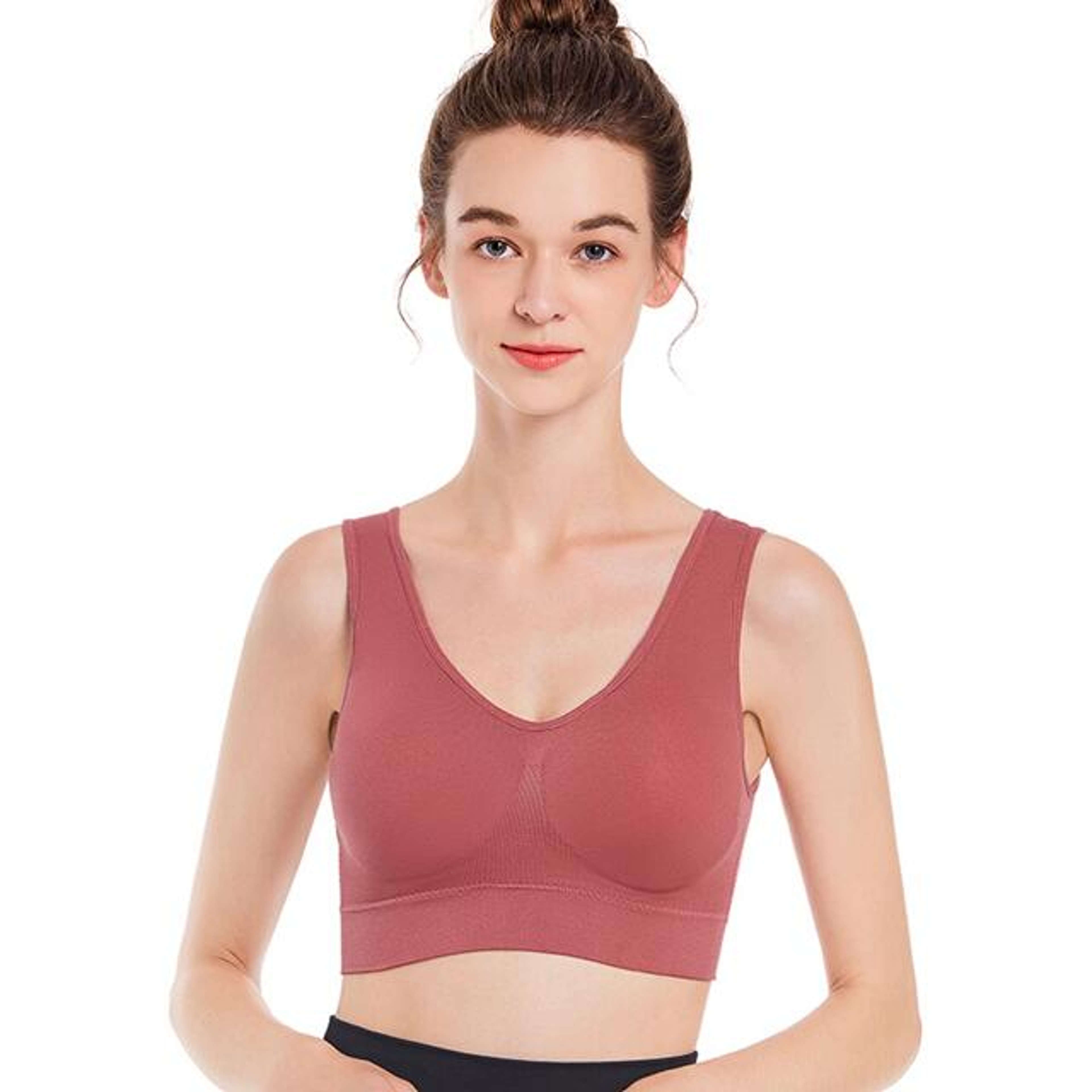 Wireless Seamless Thin Bra, Plus Size Non-Underwire Brassiere for Women Yoga, Sports & Everyday Comfort – view 22