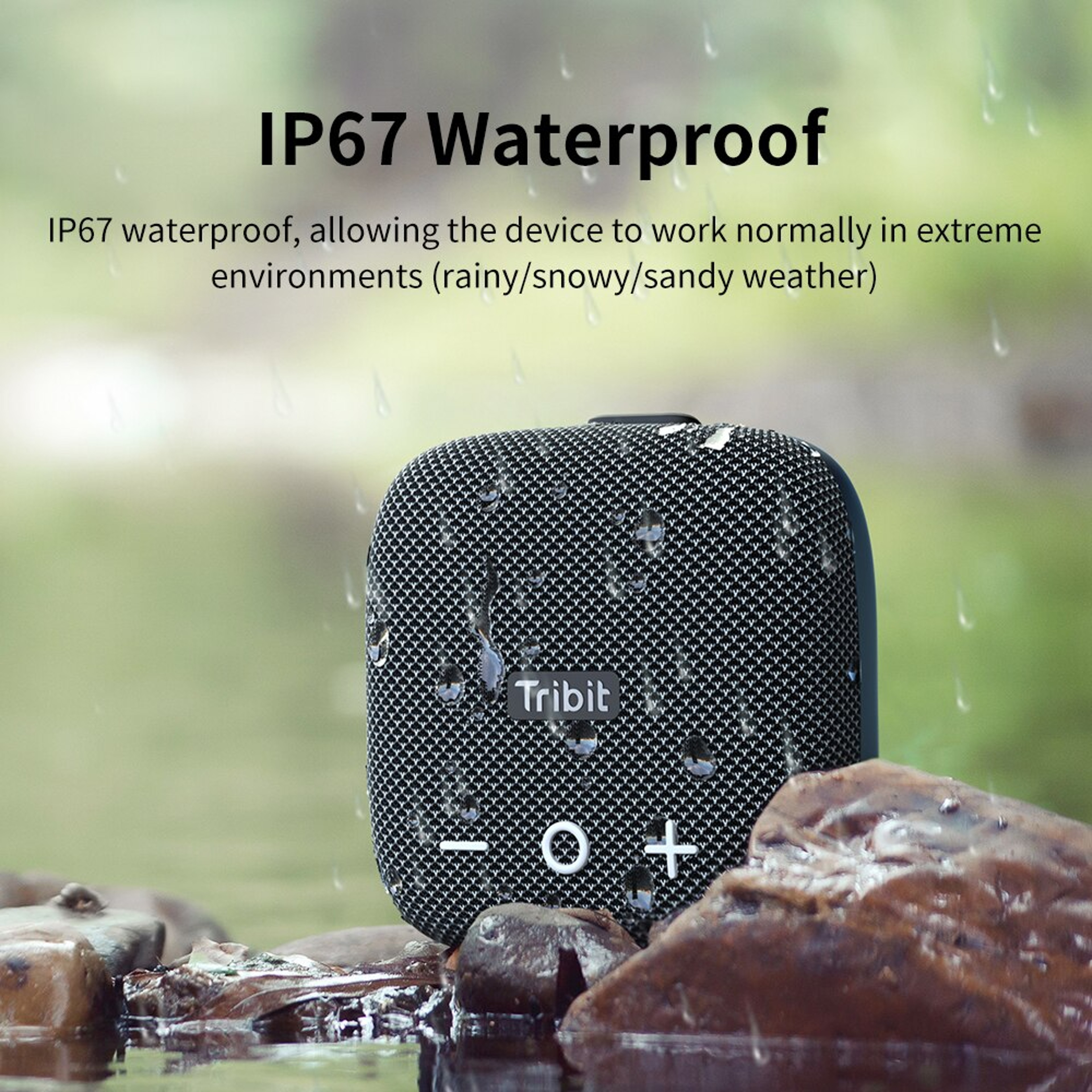 Tribit StormBox Micro 2 Portable Bluetooth Speaker, Deep Bass, 90dB Loud Sound, Waterproof IP67, Strap for Travel – view 5