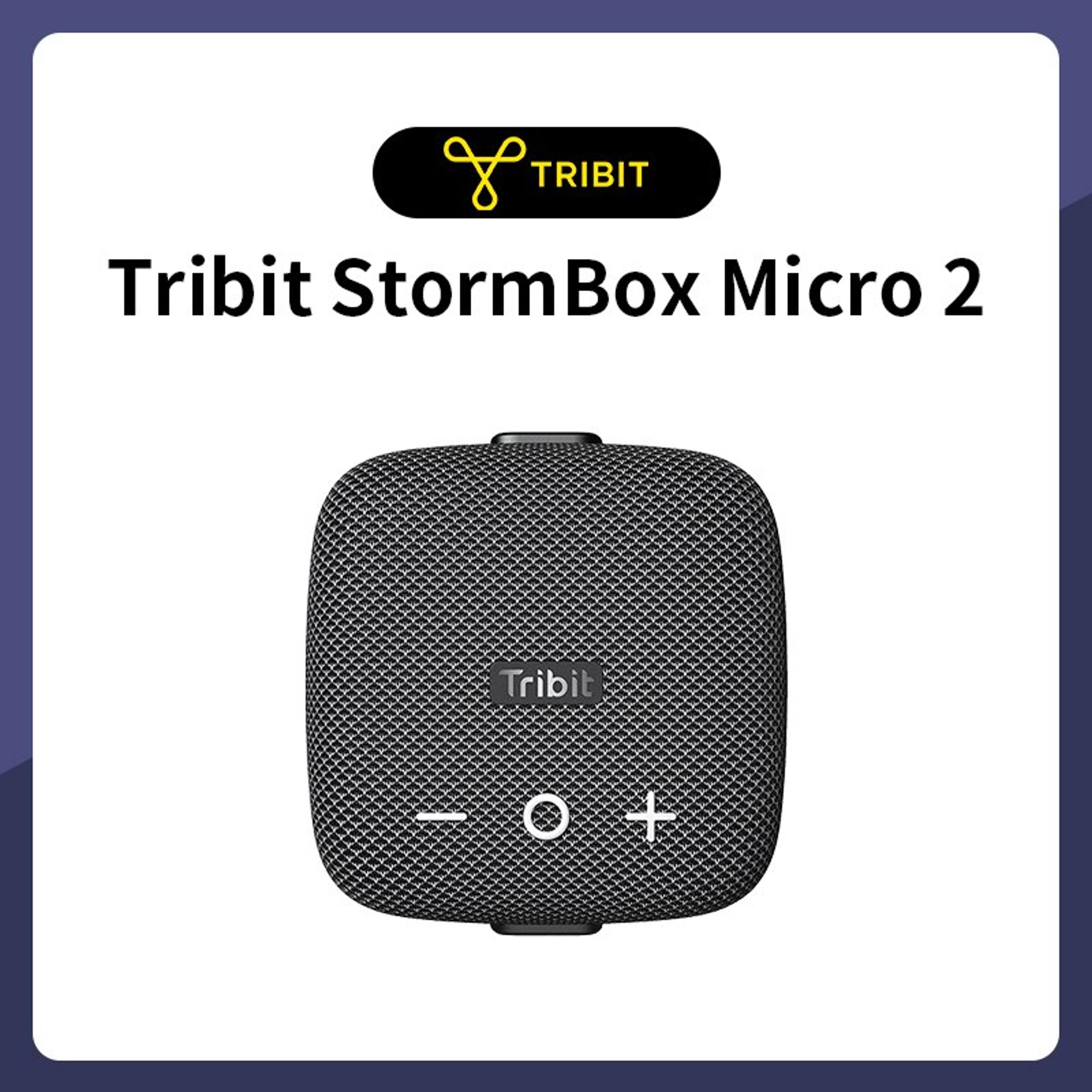 Tribit StormBox Micro 2 Portable Bluetooth Speaker, Deep Bass, 90dB Loud Sound, Waterproof IP67, Strap for Travel – view 7