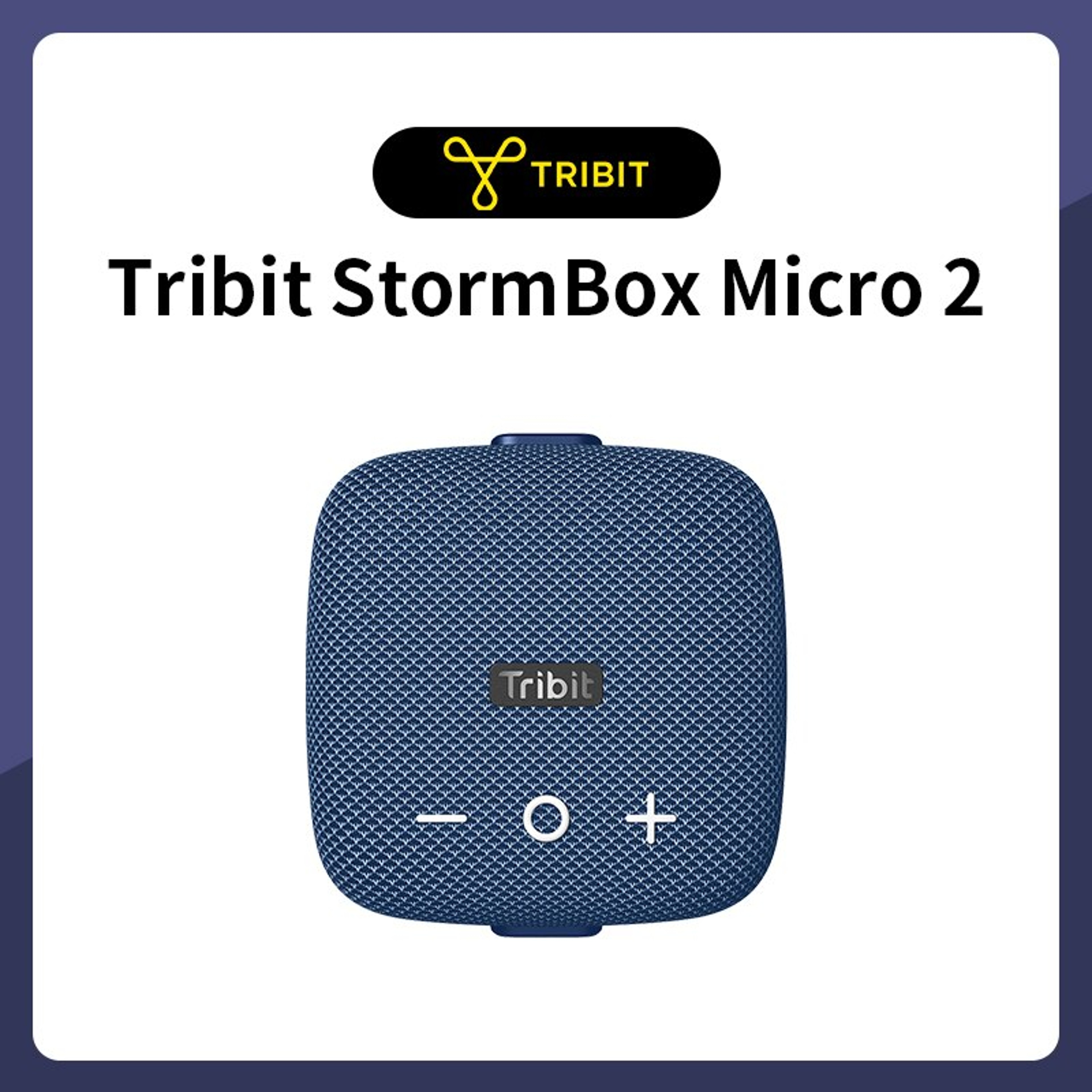 Tribit StormBox Micro 2 Portable Bluetooth Speaker, Deep Bass, 90dB Loud Sound, Waterproof IP67, Strap for Travel – view 8