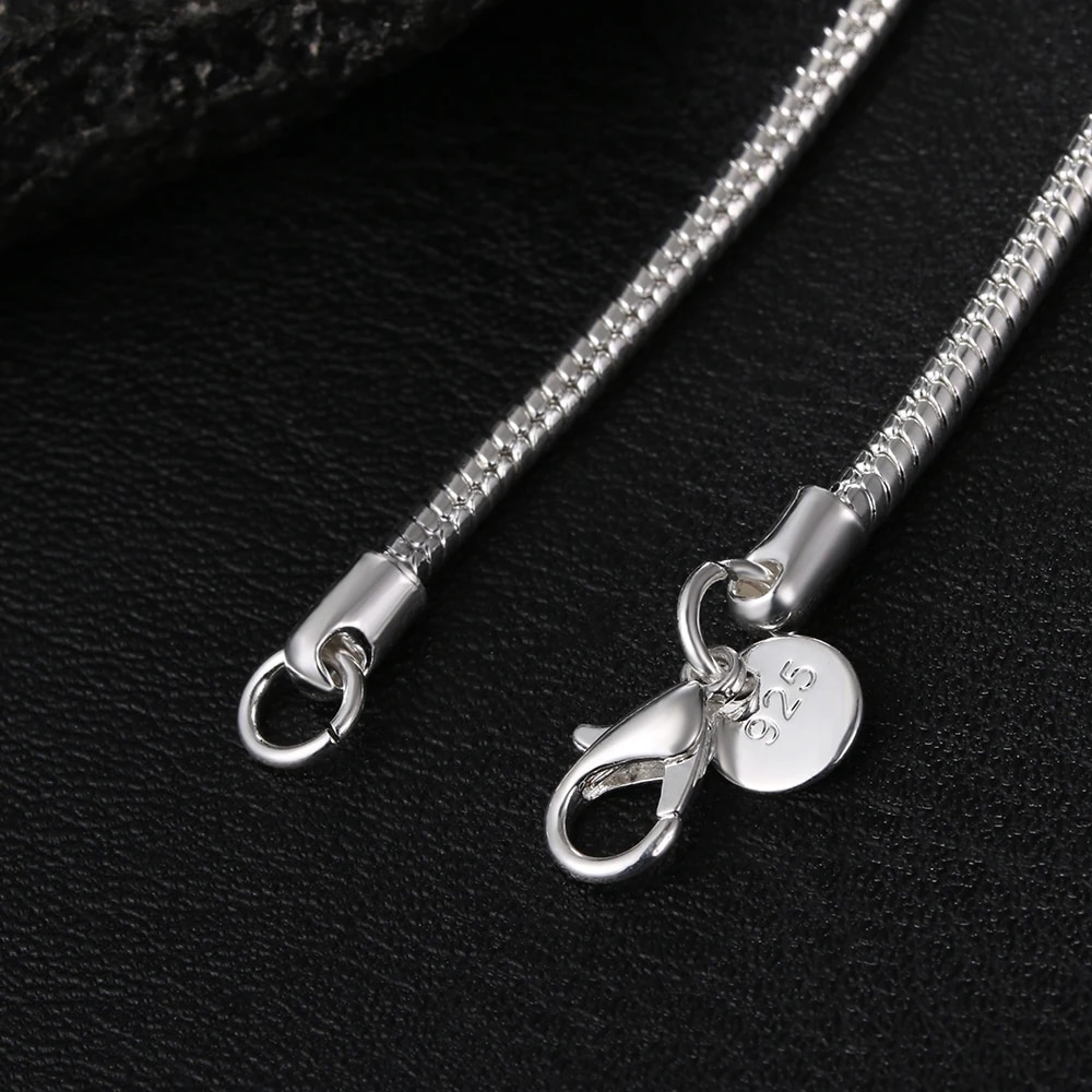 925 Sterling Silver Snake Chain Necklace: 1MM/2MM/3MM Width, 40-75cm Length, Fashion Jewelry for Men & Women, Ideal for – view 5