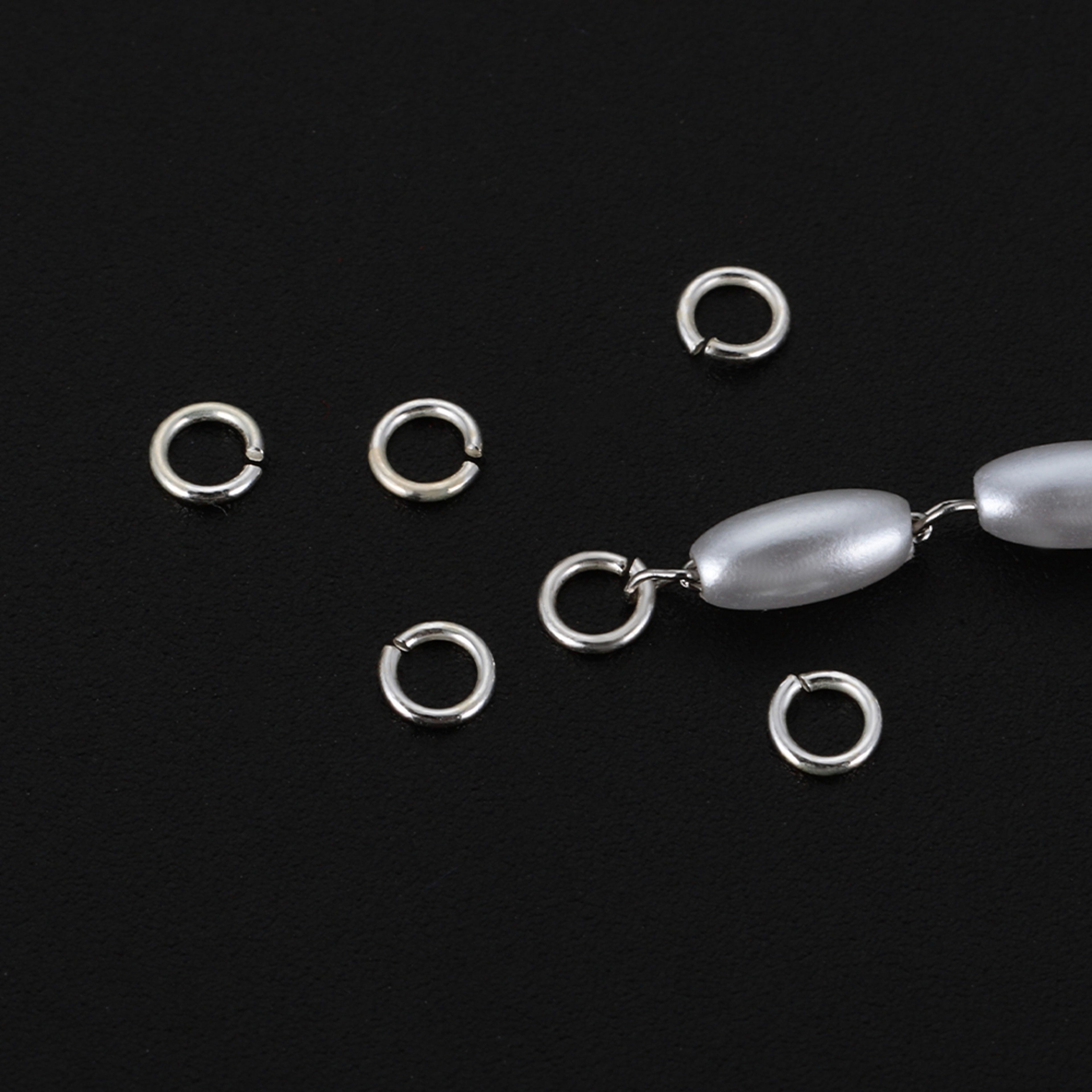 925 Sterling Silver Jump Rings 3-6mm: 30-60pcs Split Rings for DIY Jewelry Making - Earrings & Bracelets Findings – view 5