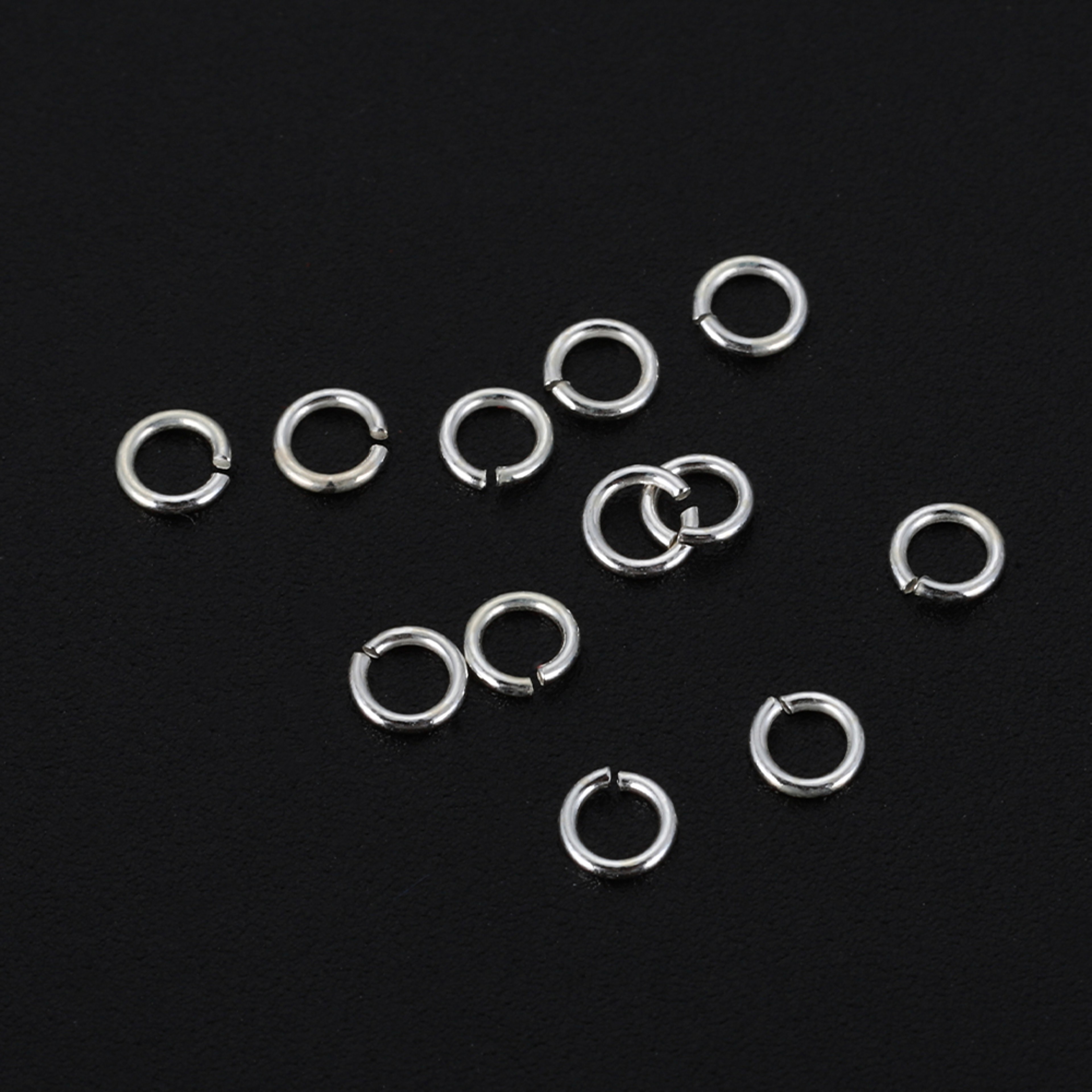 925 Sterling Silver Jump Rings 3-6mm: 30-60pcs Split Rings for DIY Jewelry Making - Earrings & Bracelets Findings – view 6