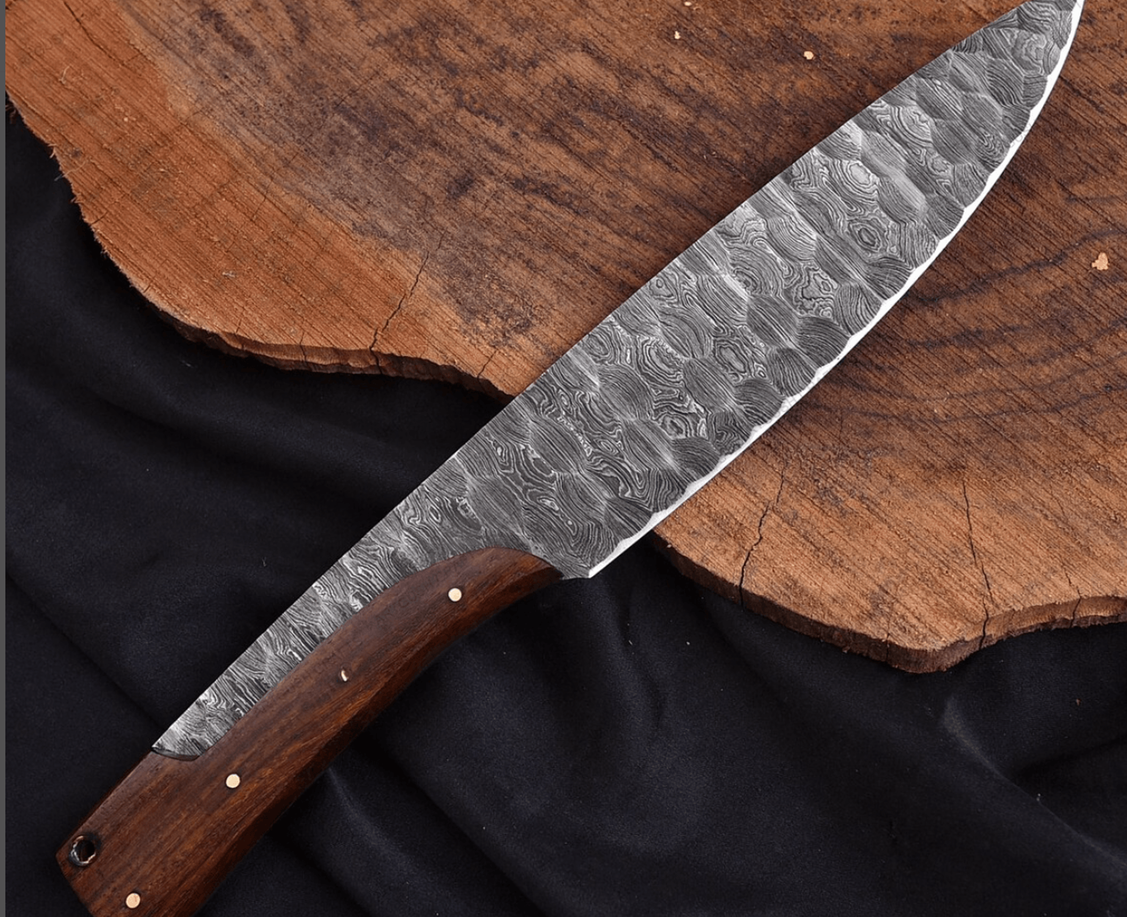 buynow 12 inch handmade damascus hunting knife