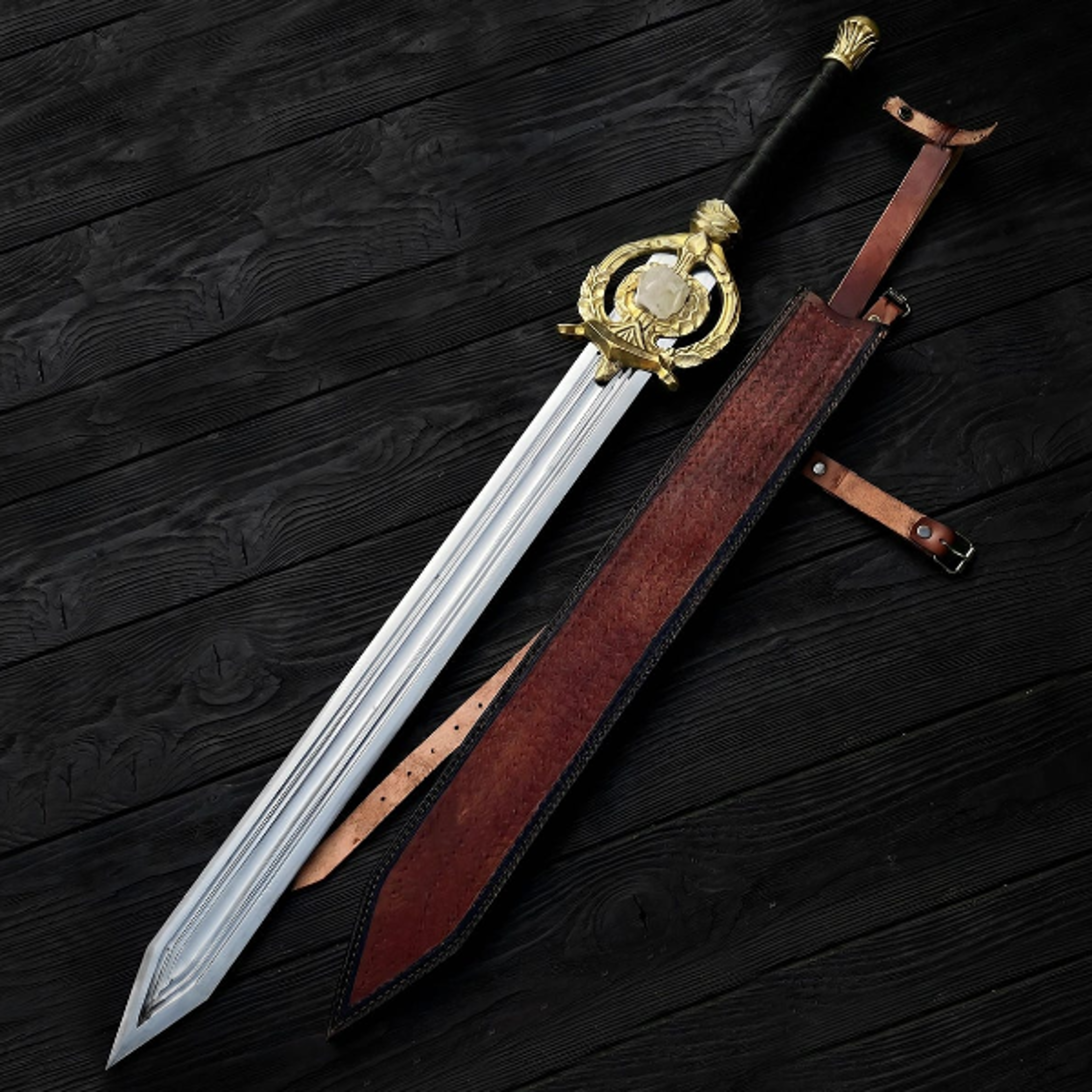 Handcrafted Skyrim Dawnbreaker Replica Sword  Cosplay Prop  Fantasy Collectible Gift For Skyr 8