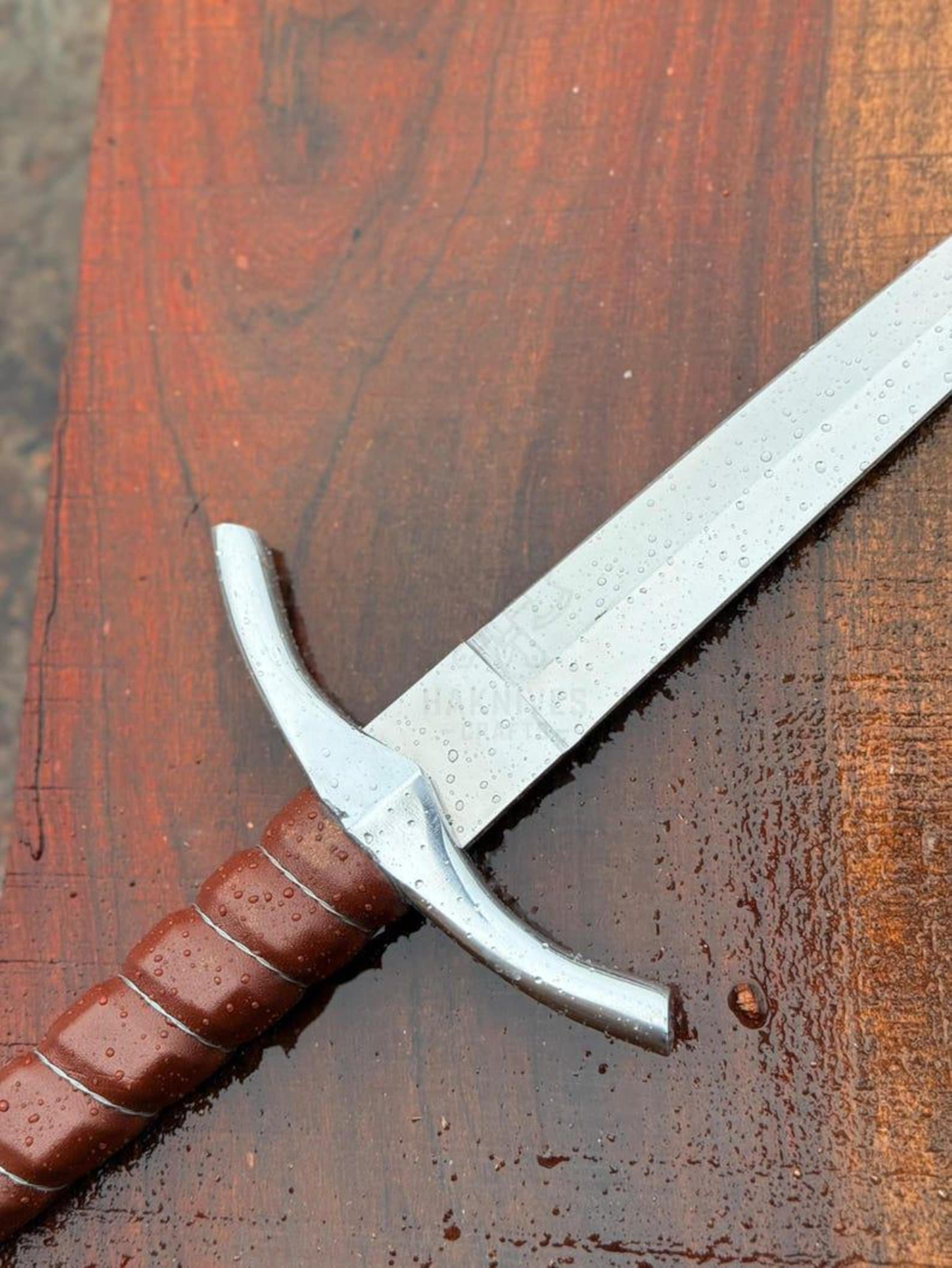 Handcrafted MedievalStyle Dagger With Leather Sheath  Unique Gift For Him 3
