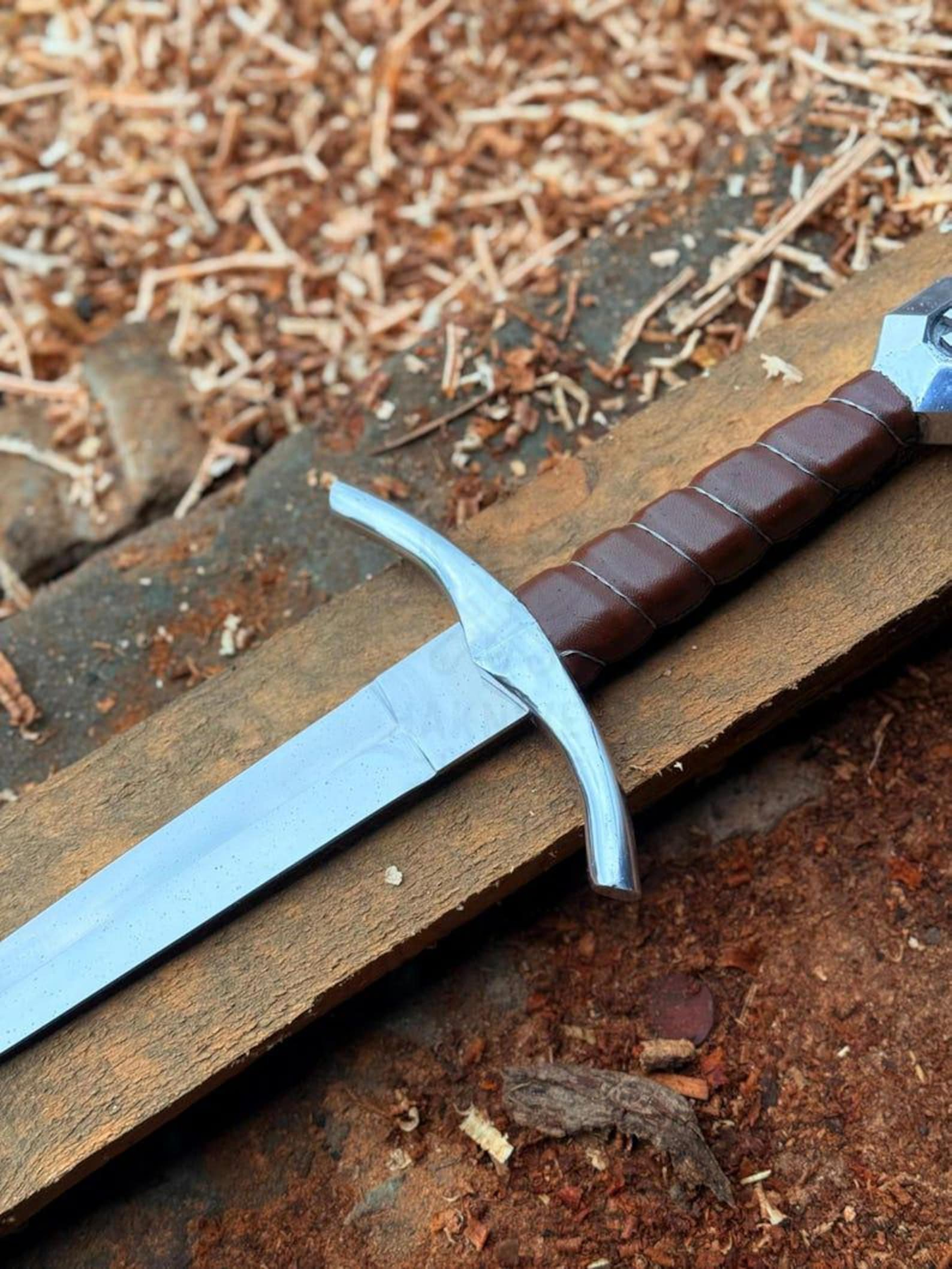Handcrafted MedievalStyle Dagger With Leather Sheath  Unique Gift For Him 6