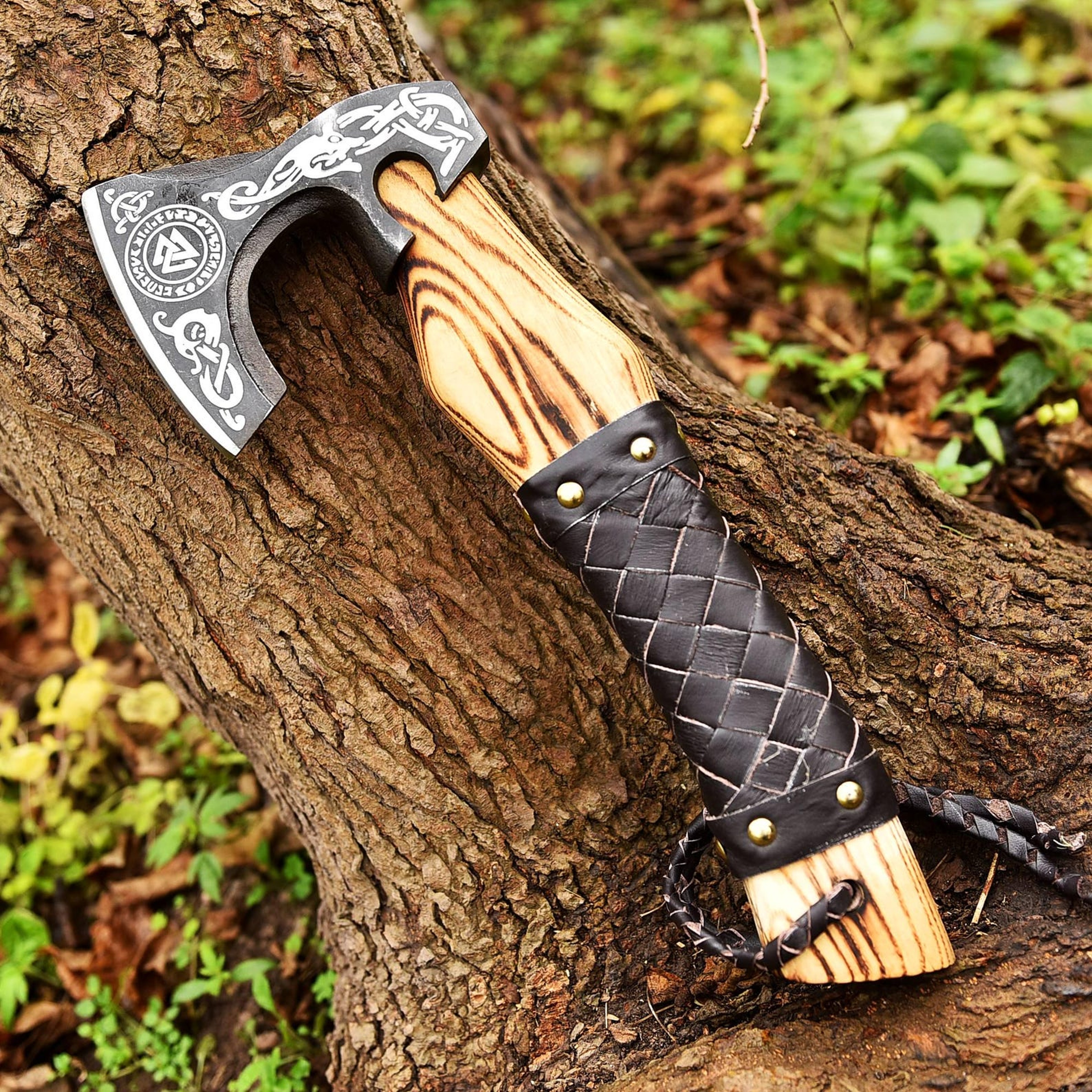 Viking Leviathan Throwing Axe  Unique Handmade Gift For Him Dad Husband Or Boyfriend Anniversary Bi 5
