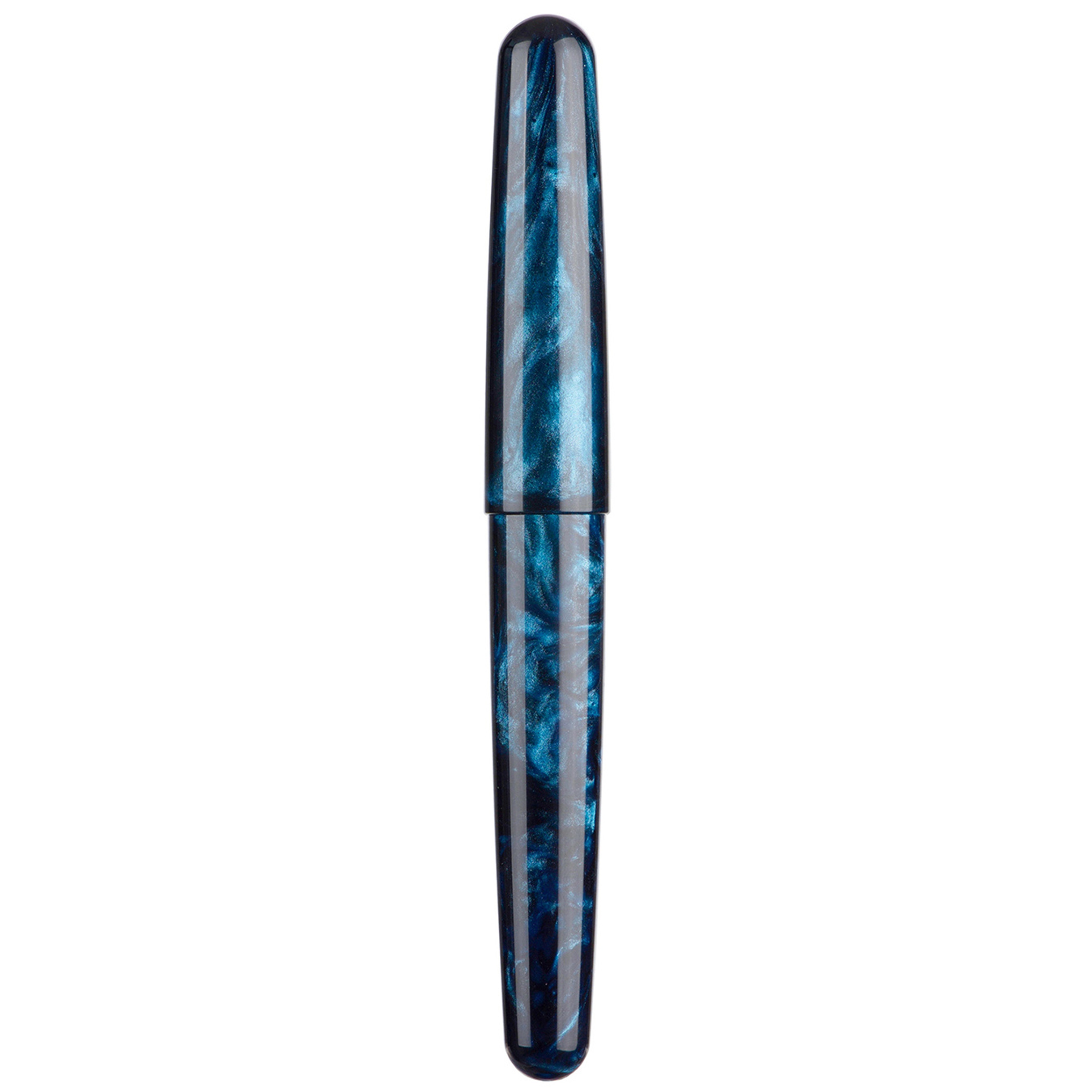 Fuliwen Resin Acrylic Fountain Pen, Blue Black Acrylic Nib, Elegant Ink Pen Luxury Gift for Business, Office – view 2