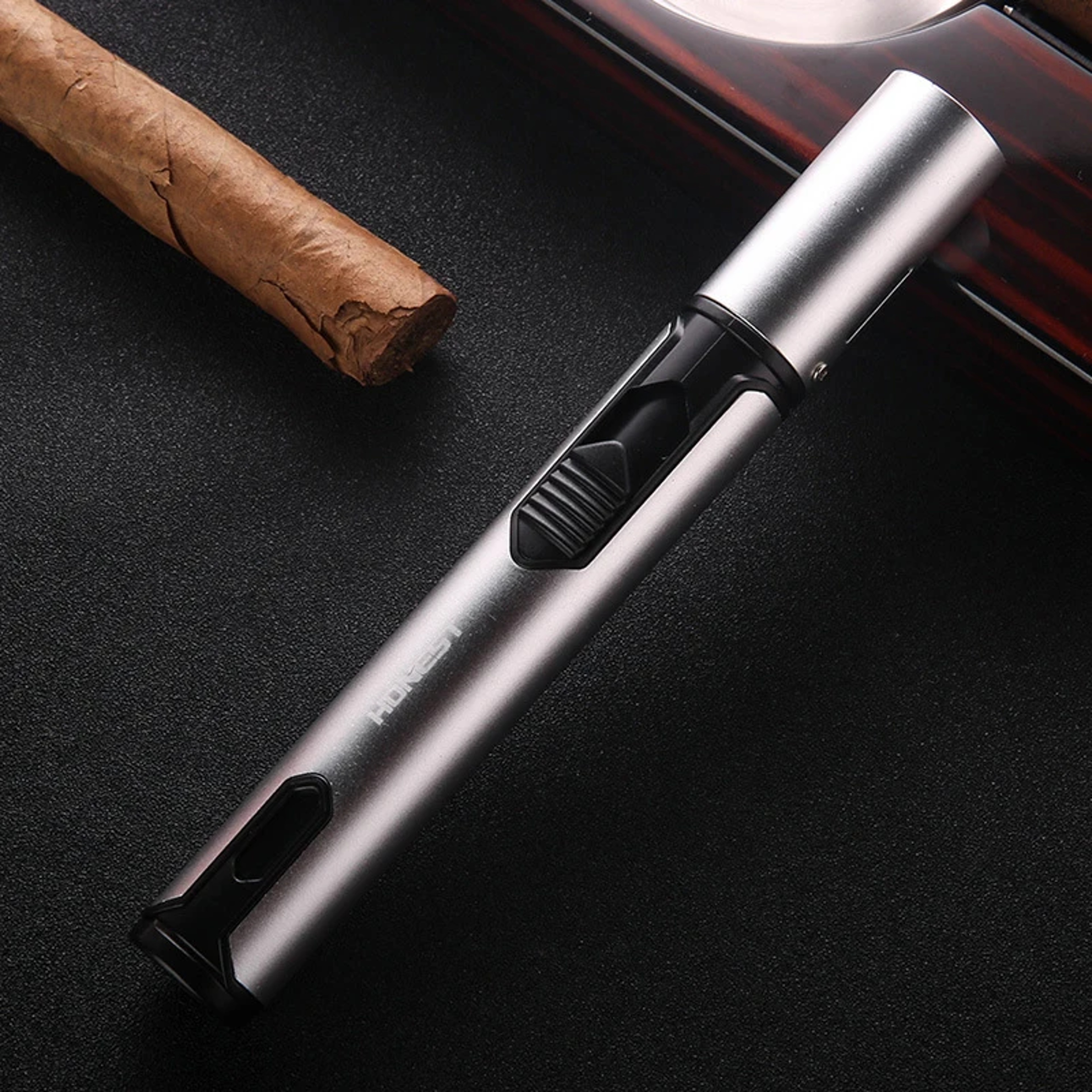 Refillable Windproof Jet Flame Torch Lighter for BBQ Camping and Candles – view 10