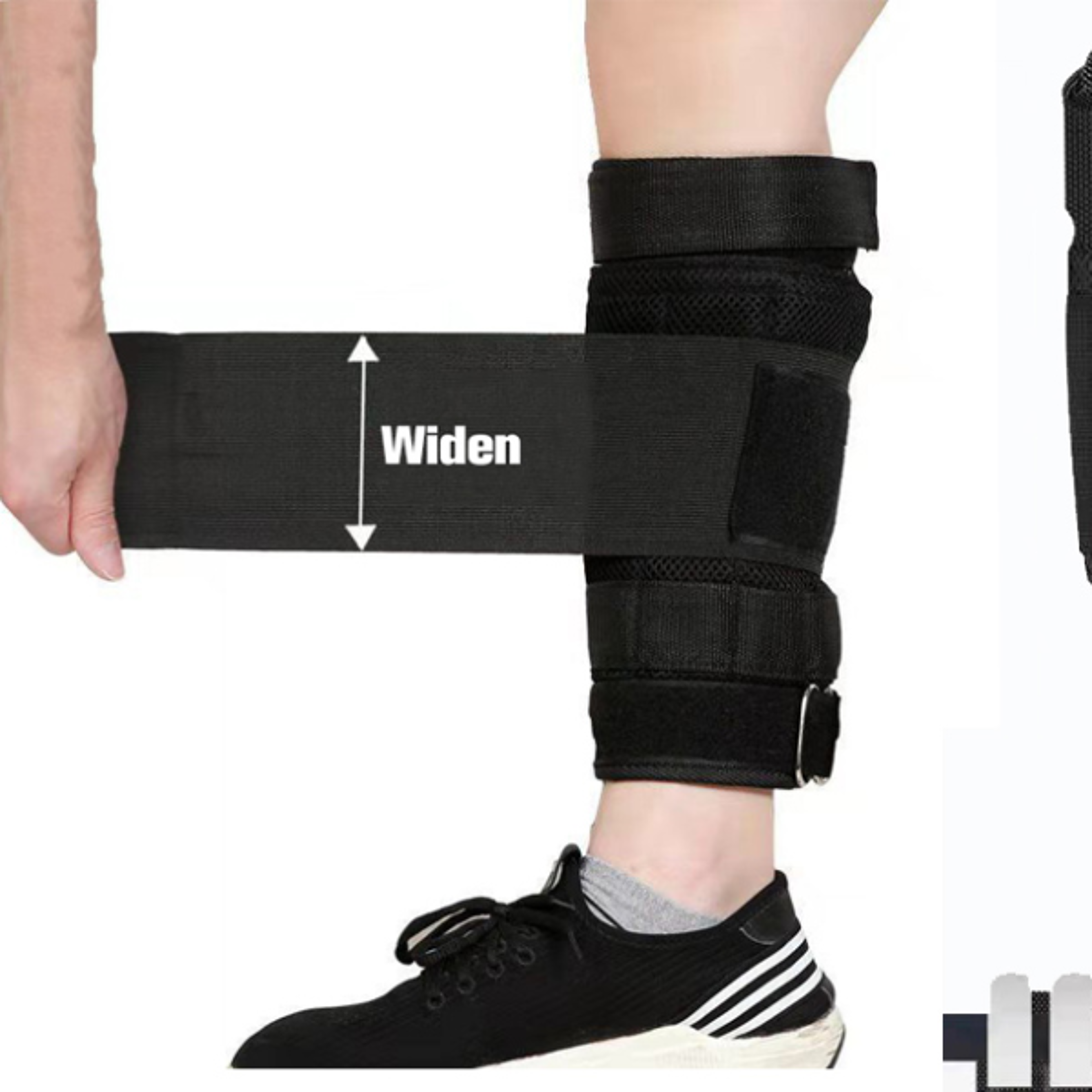 Adjustable Ankle Weights Support Brace Strap Shock Guard for Running Walking Crossfit Leg Streng