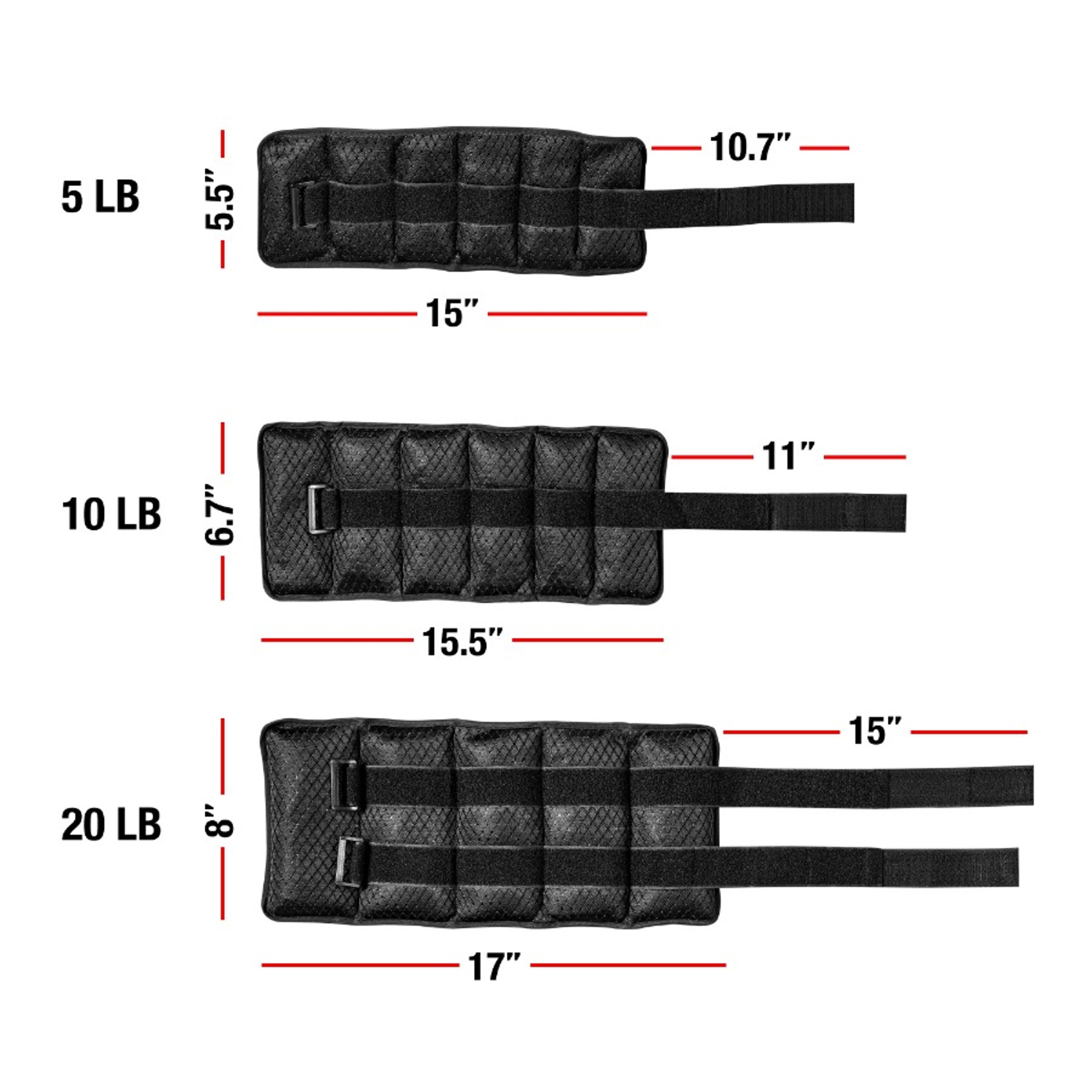 Fuel Pureformance Adjustable Wrist Ankle Weights Pair, Strength Training Weights for Fitness, Cardio & Workout – view 3