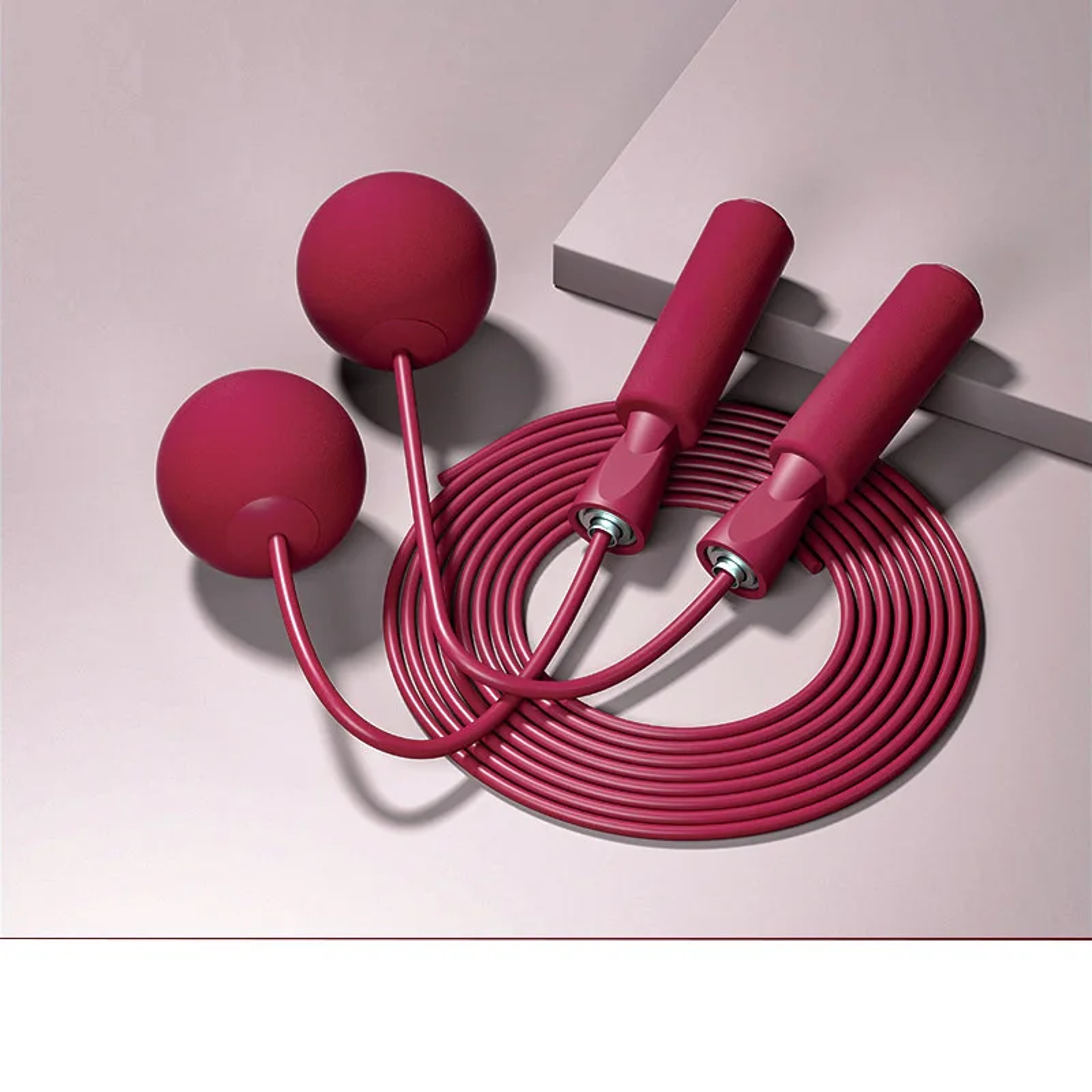 Cordless Skipping Rope With Heavy Ball Fast Jump Rope For Men  Women Portable Fitness Tool For Yoga 11