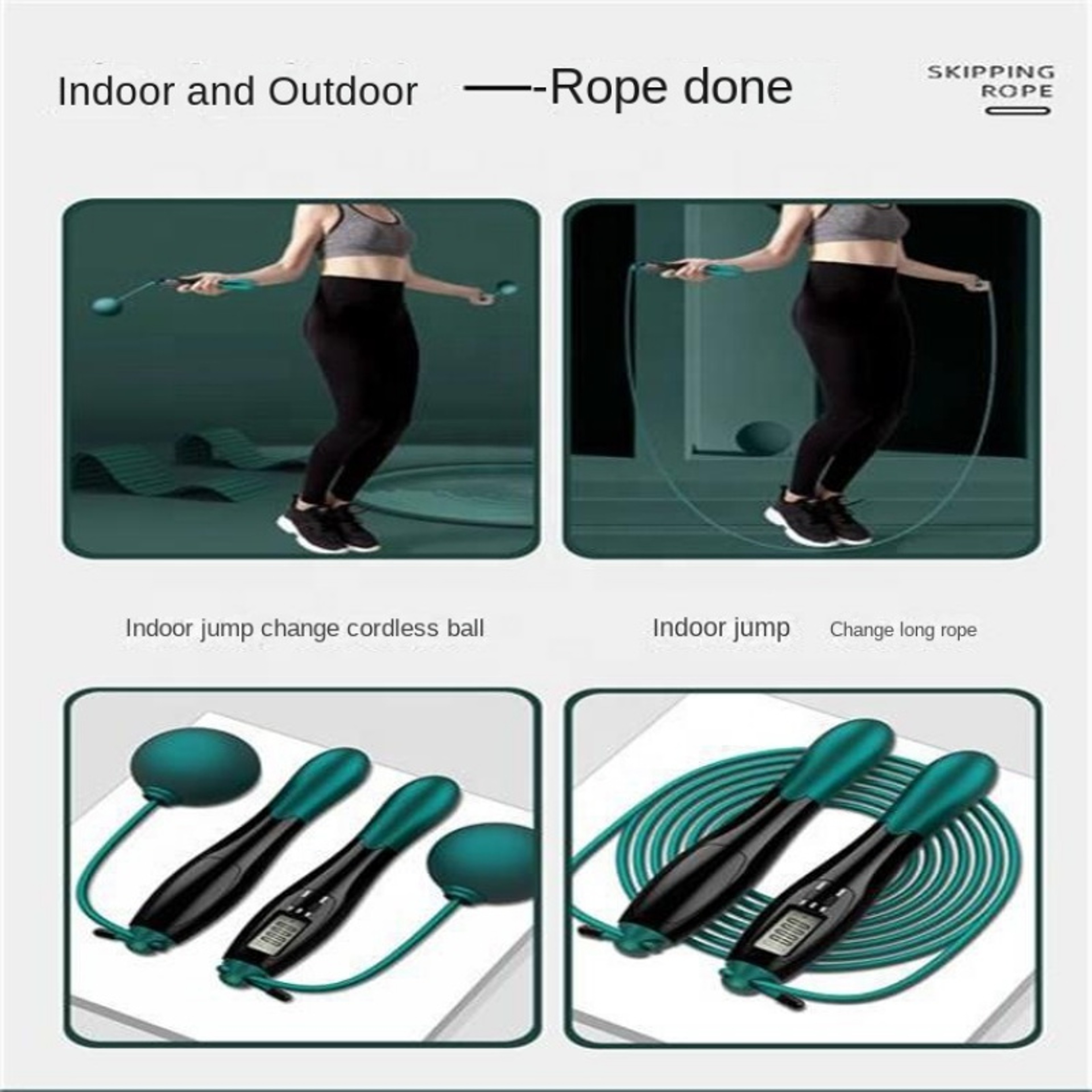 Smart Cordless Electronic Jumping Rope With Counting Speed Skipping Counter For Gym Fitness Crossfi 3