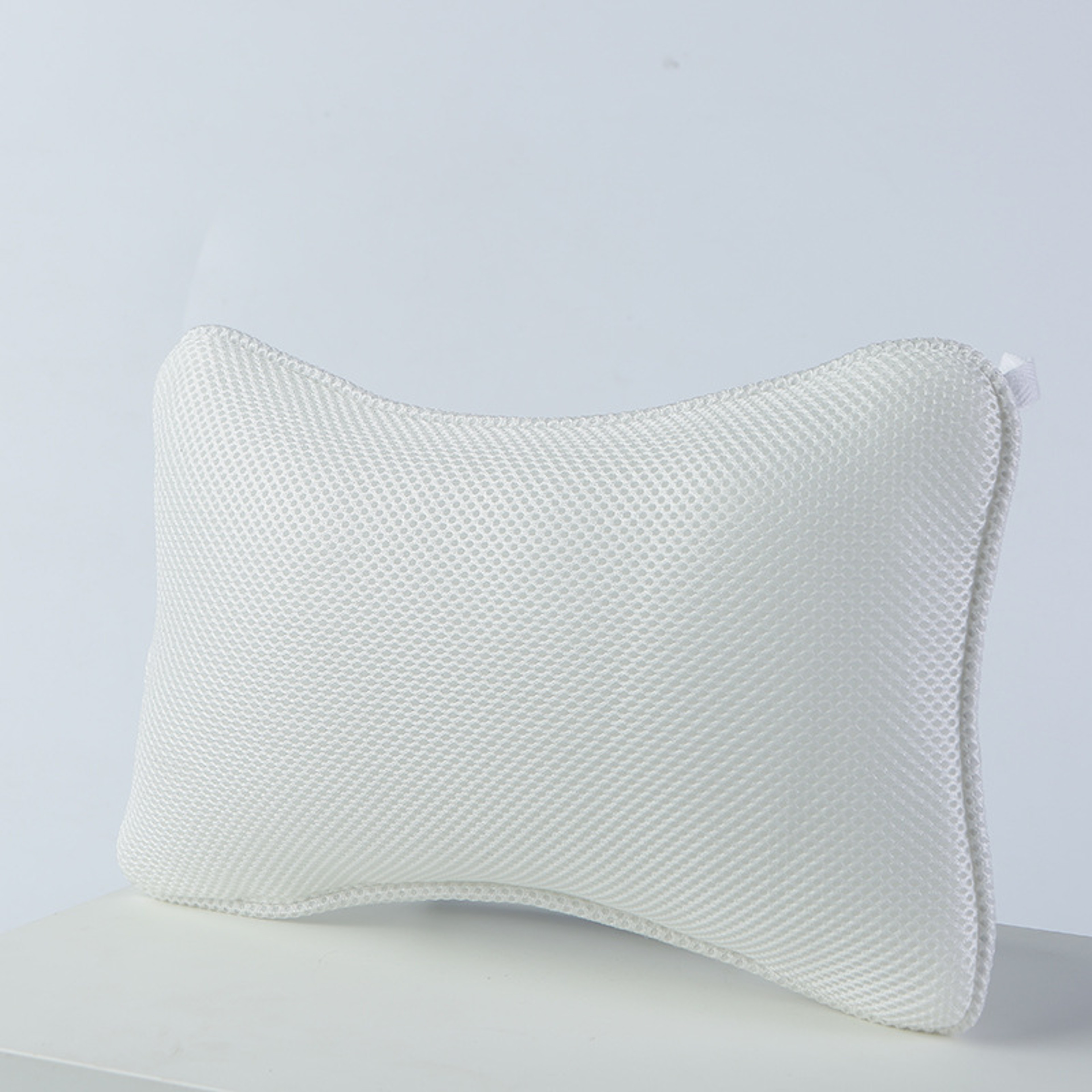 SPA Bathtub Bone Shaped Pillow Mesh Shower Headrest, Neck & Head Massage Support Bathroom Pillow for Comfortable Bat – view 4