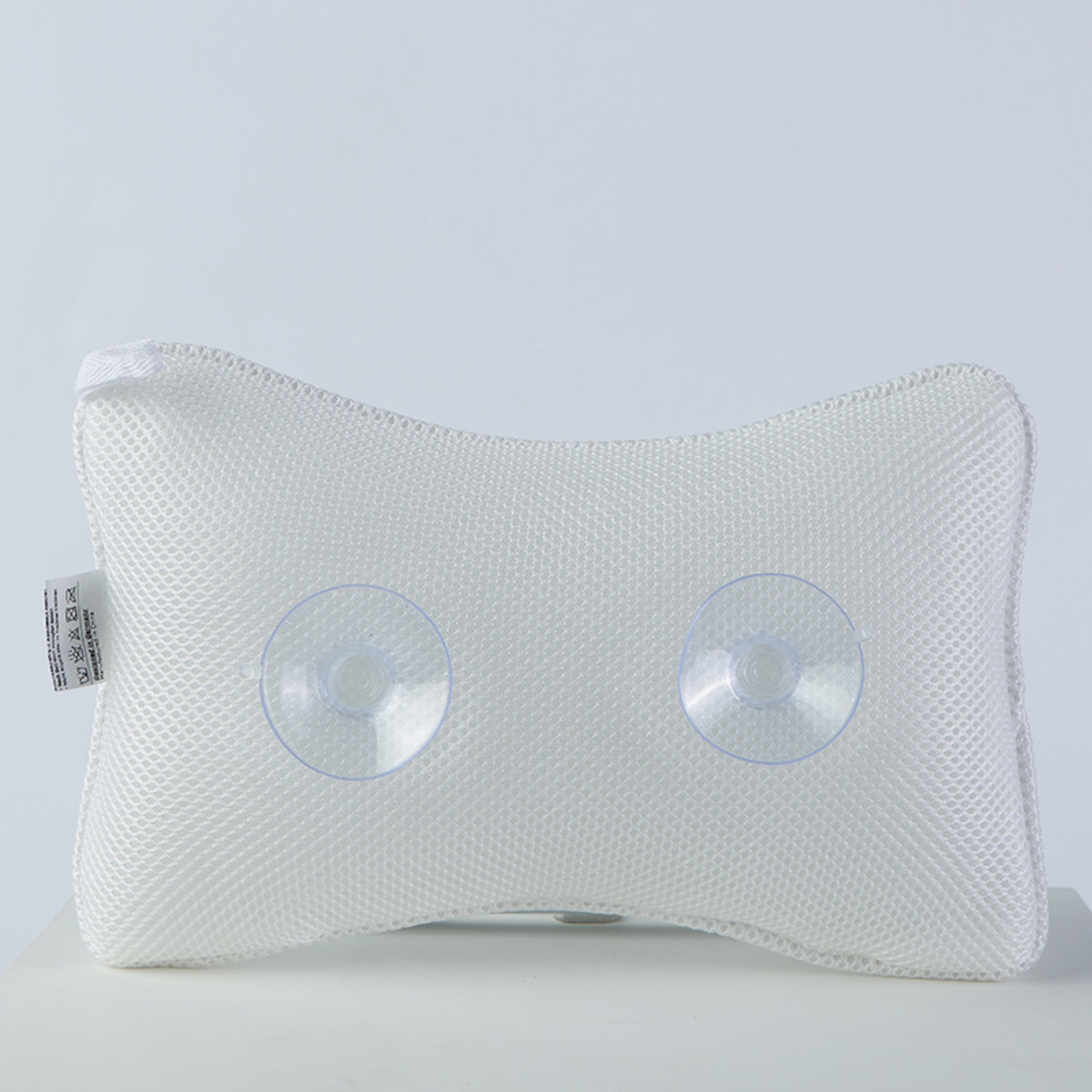 SPA Bathtub Bone Shaped Pillow Mesh Shower Headrest, Neck & Head Massage Support Bathroom Pillow for Comfortable Bat – view 5