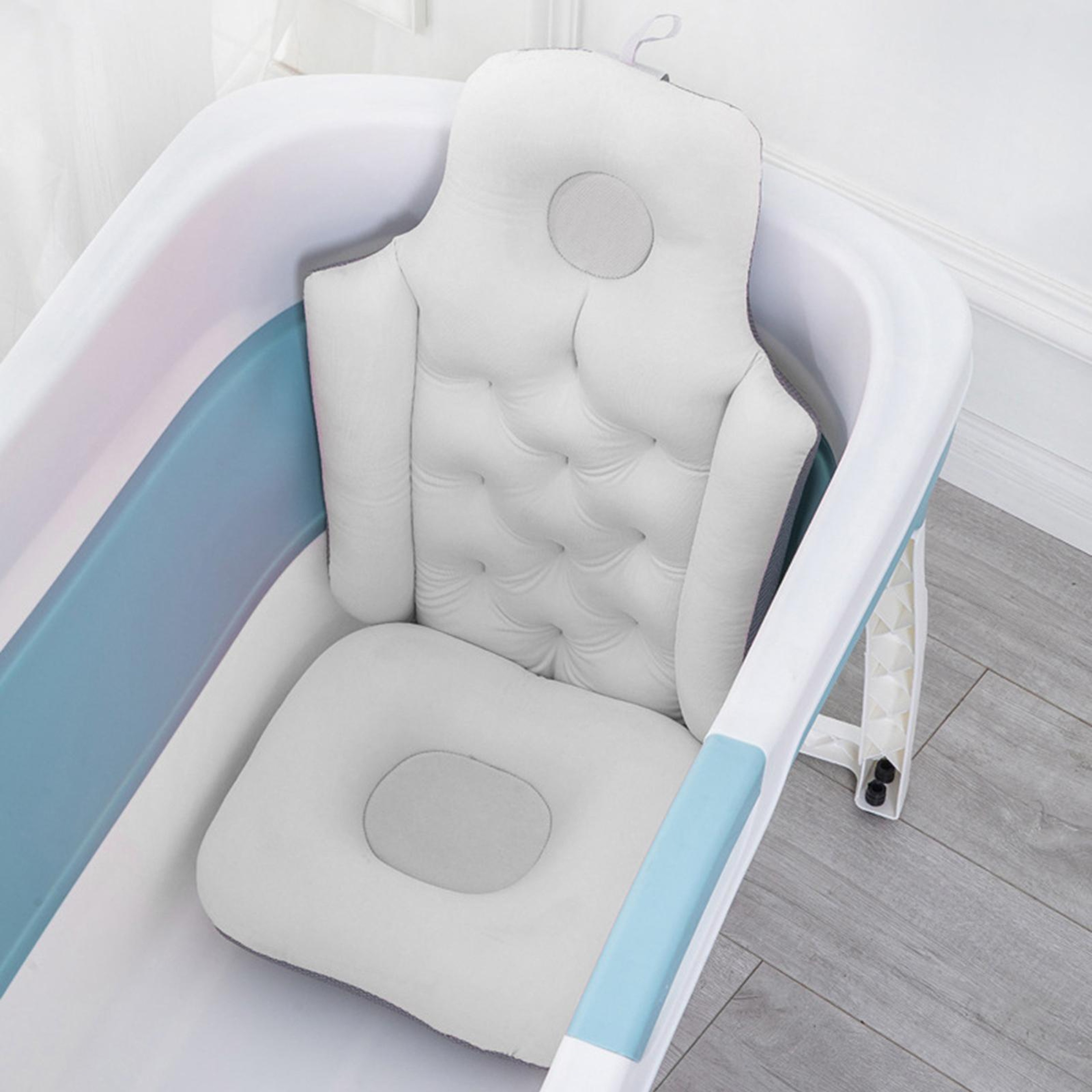 Luxury Full Body Bath Pillow Filling, Ergonomic Spa Bath Pillow, Soft Waterproof Cushion with Back & Neck Support – view 2