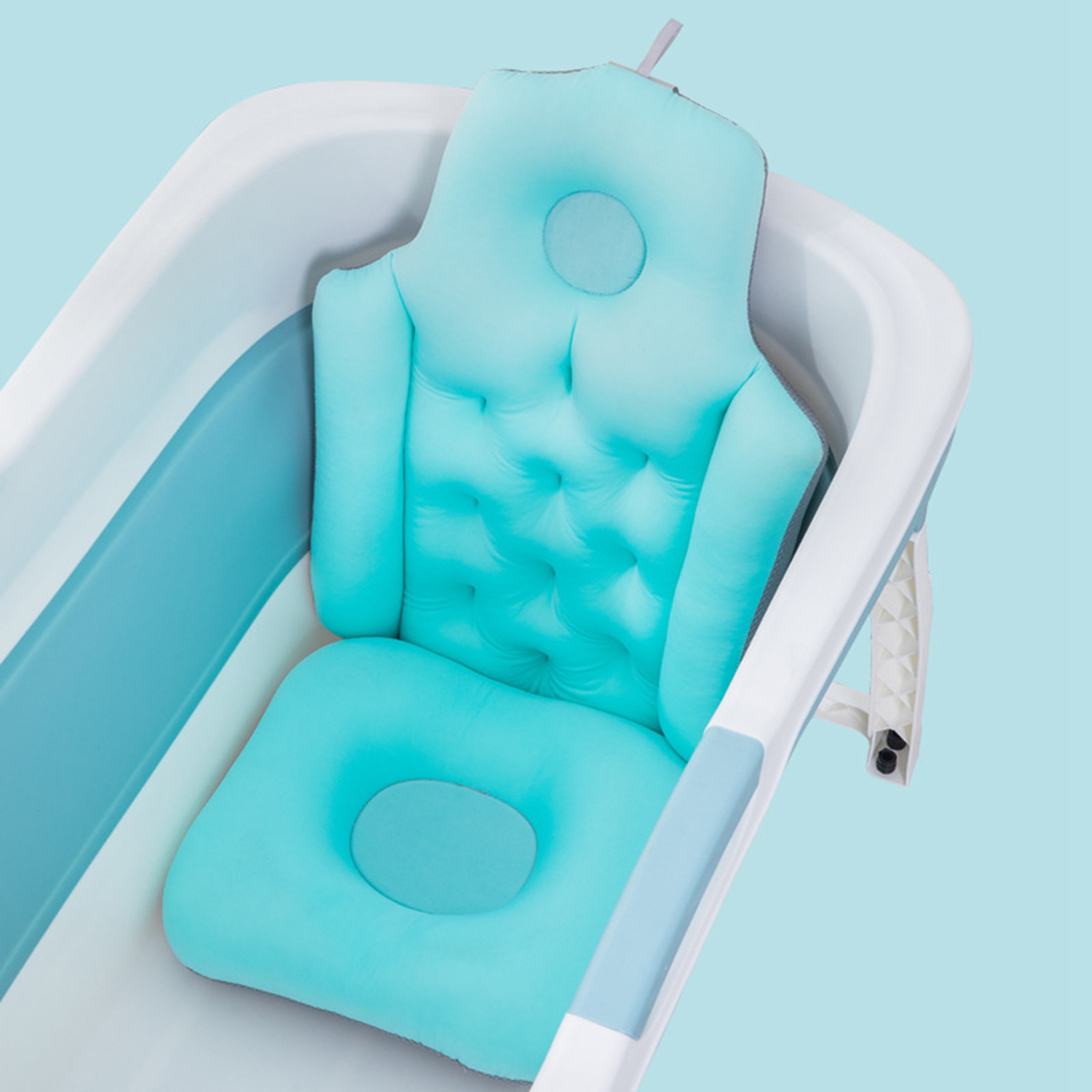 Luxury Full Body Bath Pillow Filling, Ergonomic Spa Bath Pillow, Soft Waterproof Cushion with Back & Neck Support – view 6