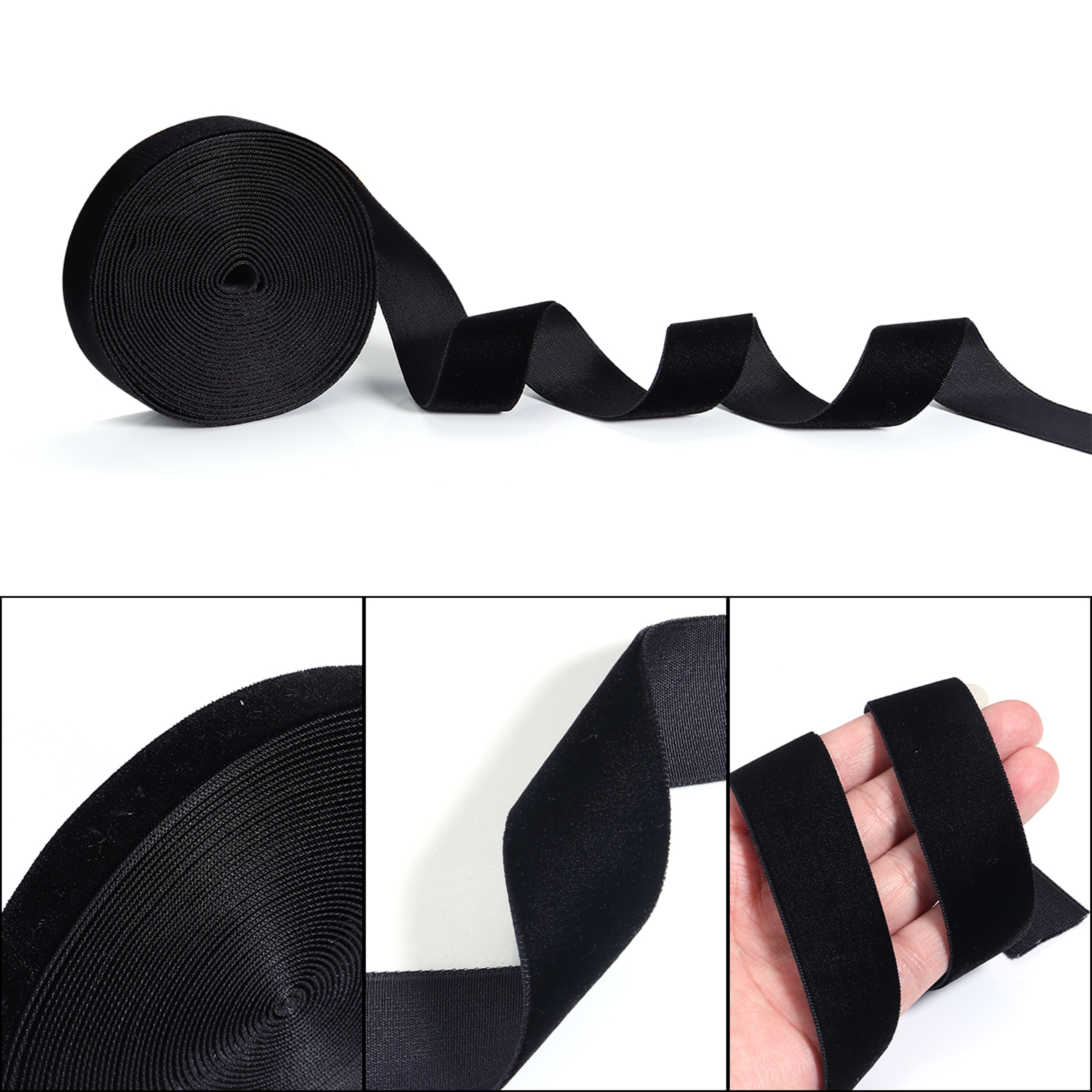 Velvet Ribbon for Gift Wrapping, Flower Packaging, Handmade Bows, DIY Christmas Sewing – view 2