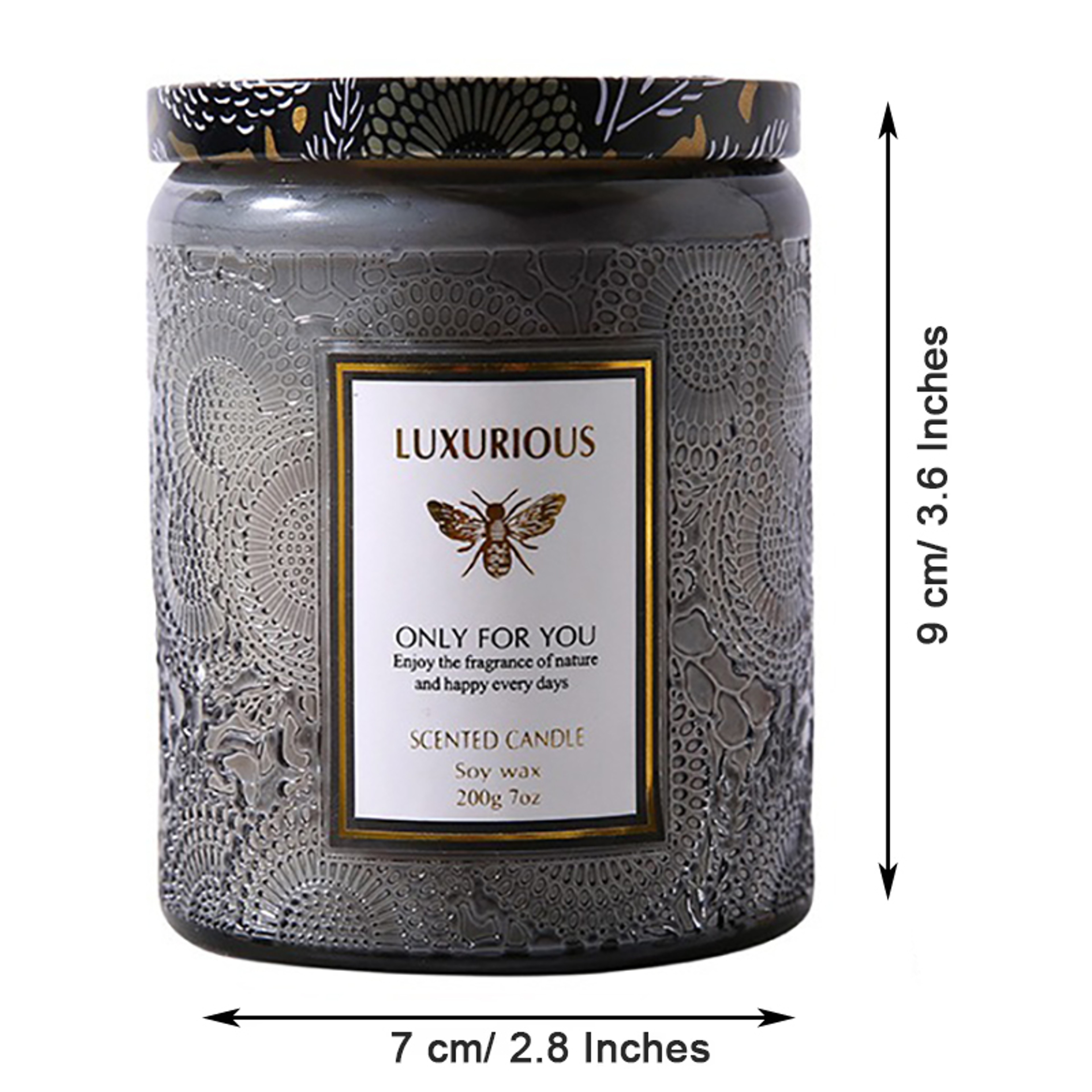 Jar Scented Candle, Natural Soy Candle, Serenity Aromatic Candles, Home Decorative Scented Candles Gift for Friends – view 2