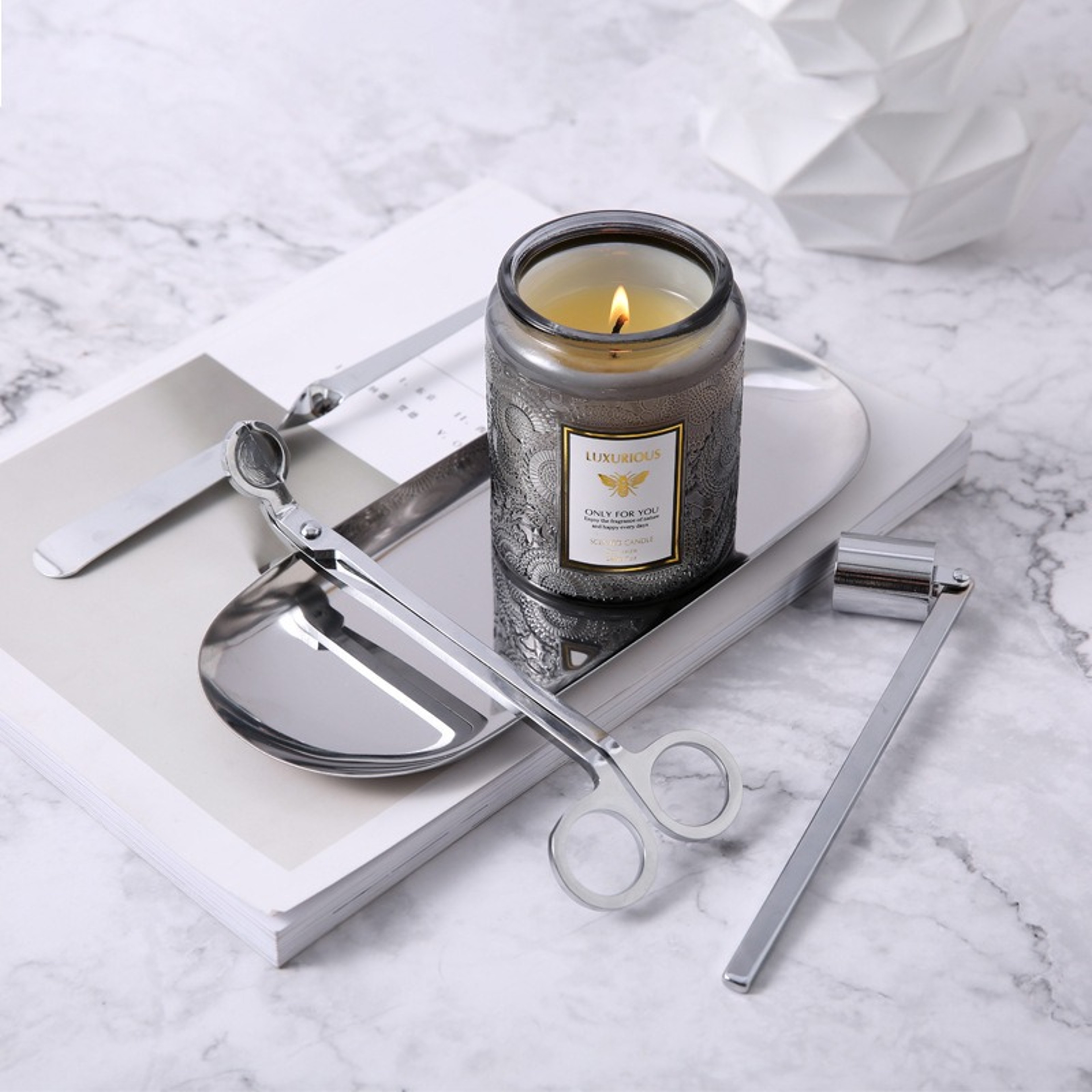 Jar Scented Candle, Natural Soy Candle, Serenity Aromatic Candles, Home Decorative Scented Candles Gift for Friends – view 3