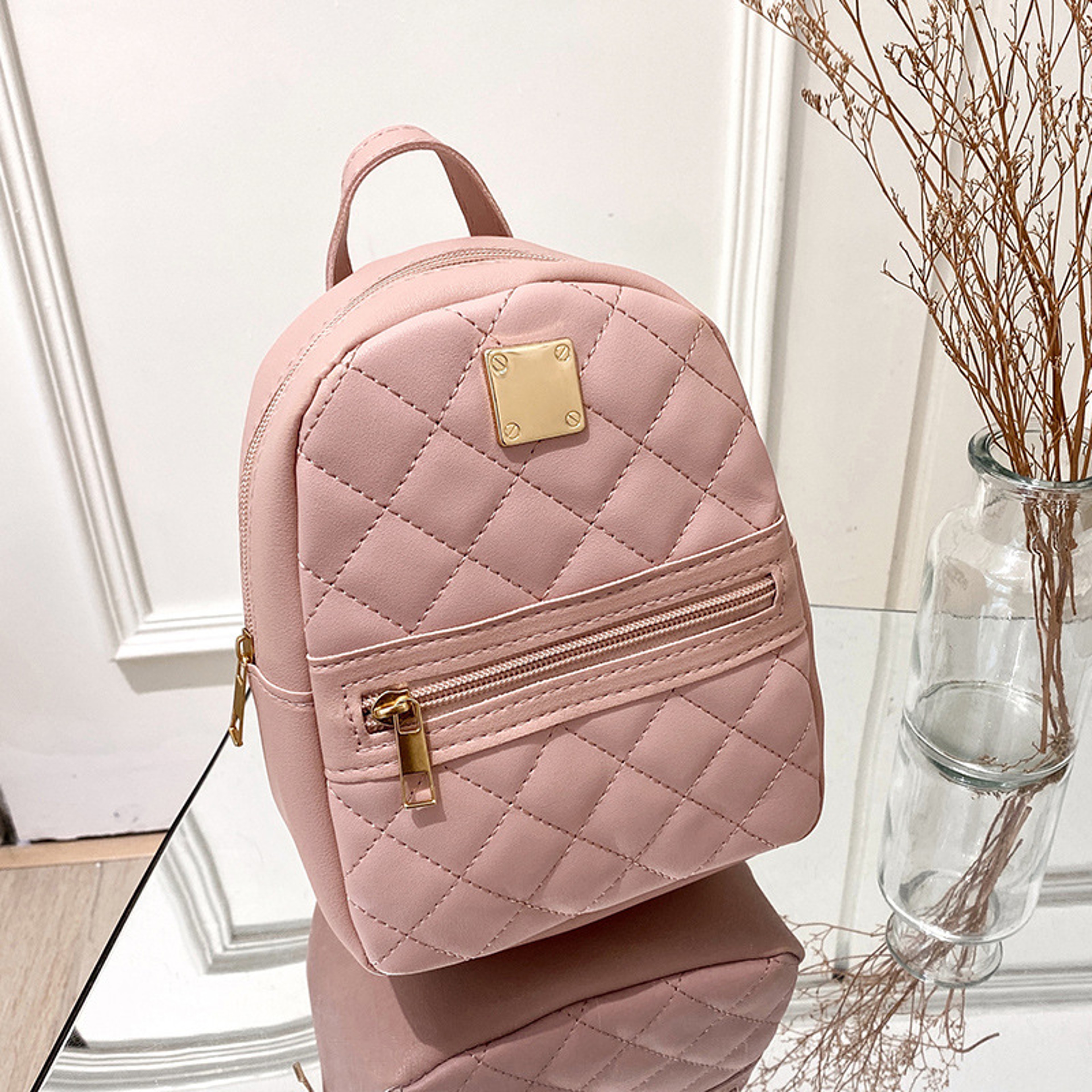One Piece Dropshipping Stylish Womens Backpack Korean Embroidered Bag 5