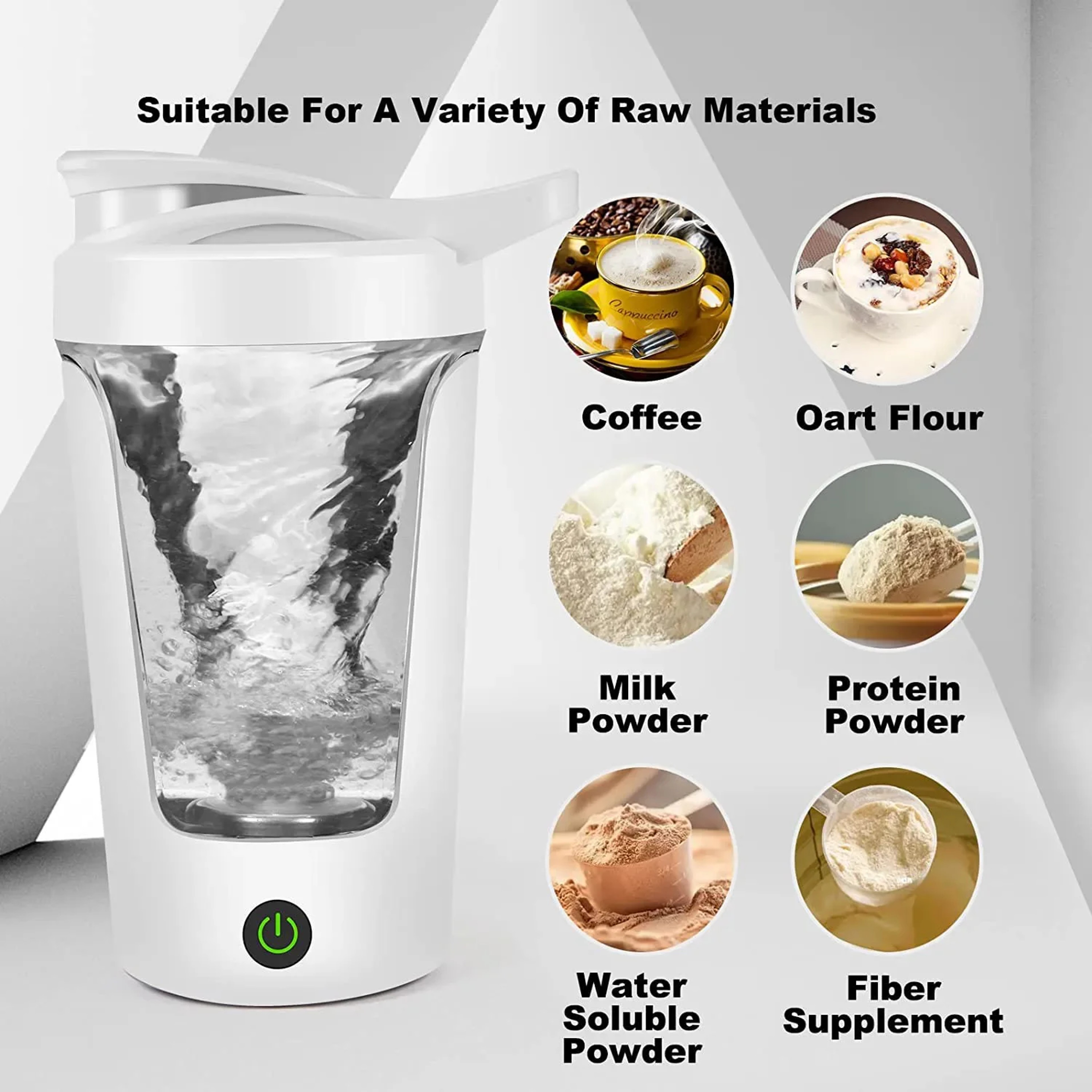Portable Blenders Cup Electric Mixing Cup Protein Powder Shaker Bottle Mixer For Home Travel Office Kitchen Tools – view 5