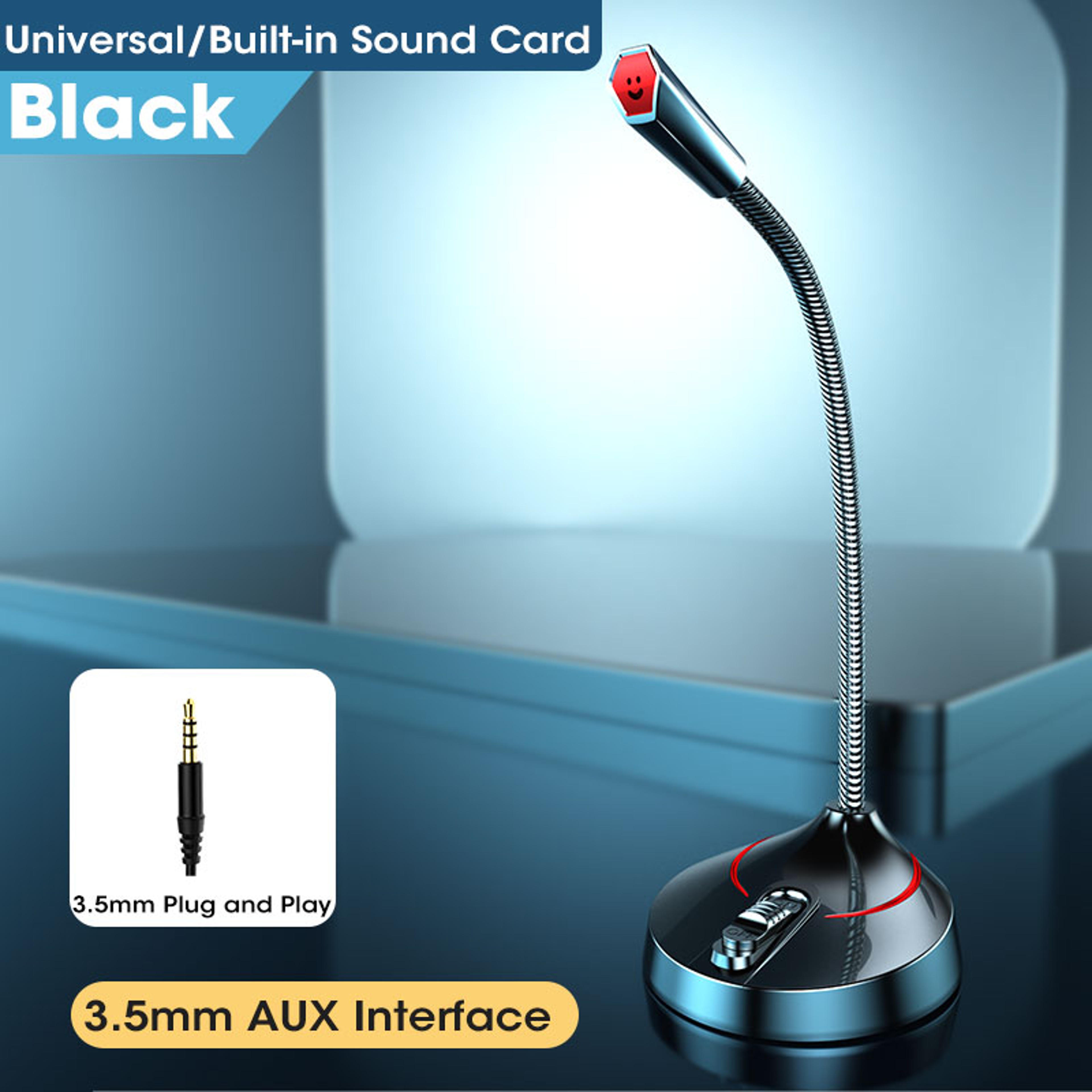 Mini Microphone PC Mic Wired Microphones For PC Computer Laptop Notebook Mic Loud Speaker Chat Mic 6