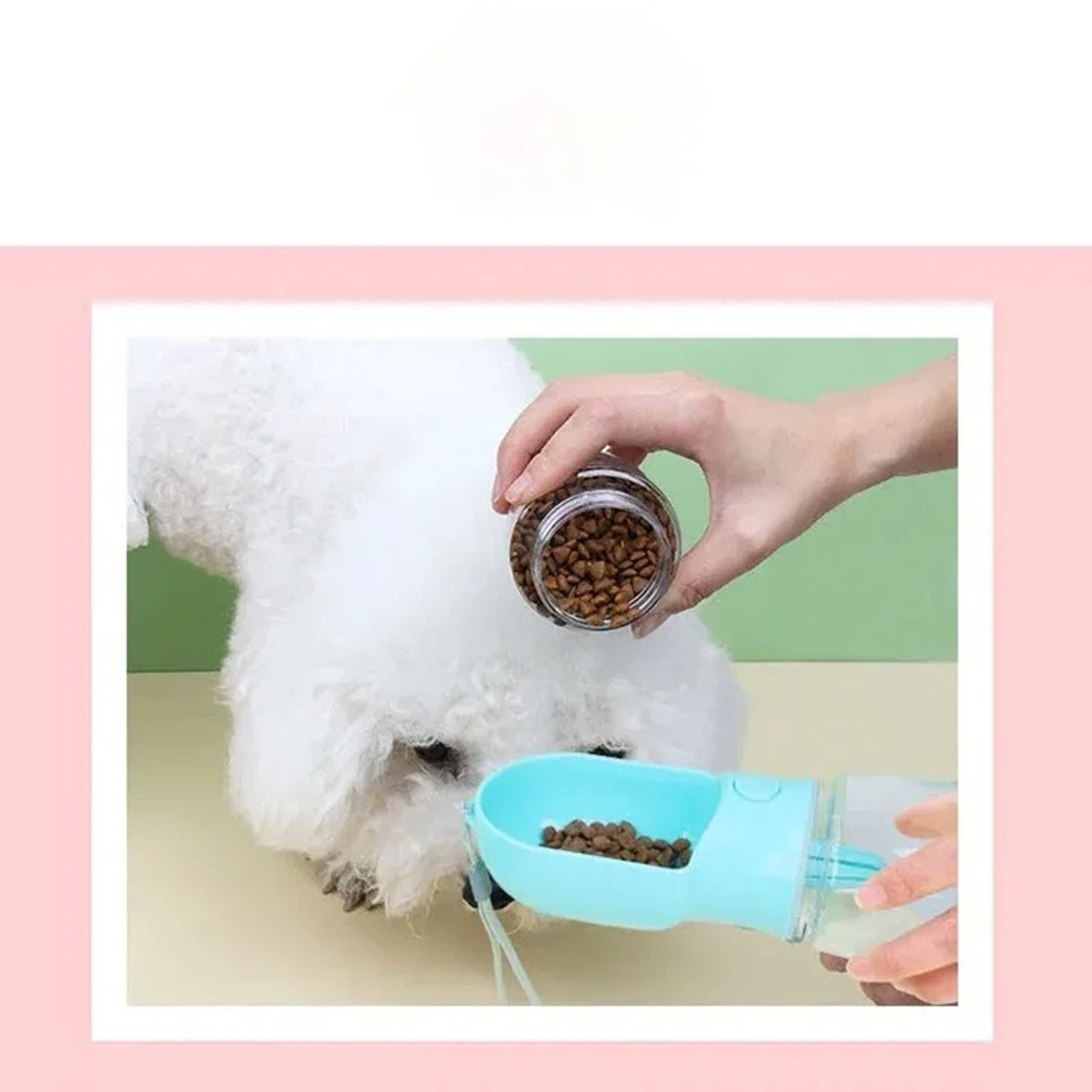 Portable Pet Water Bottle with Food and Water Storage Container for Travel Dogs Cats Pet Supplies – view 4