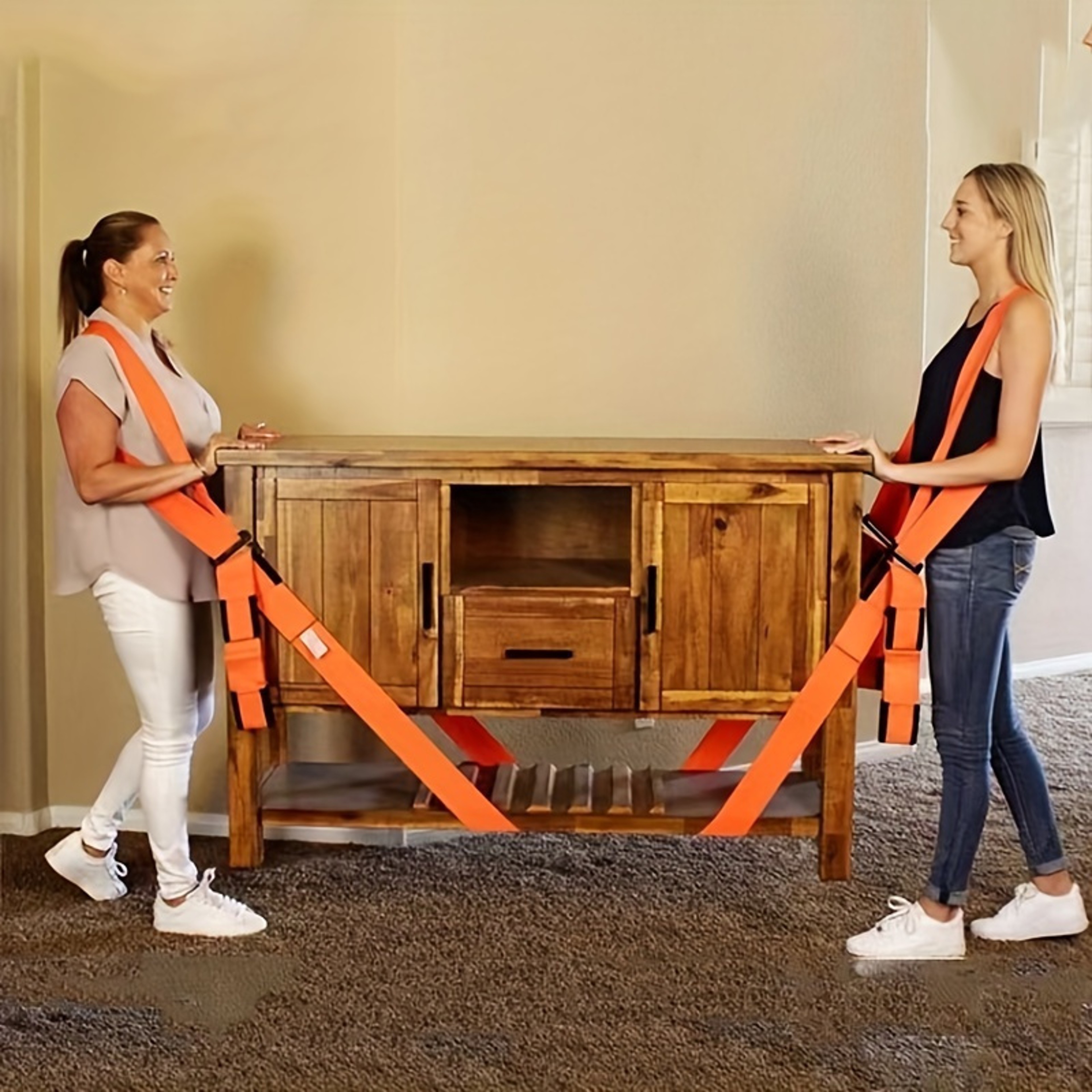 Reusable Furniture And Electrical Handling Straps Laborsaving Straps For Moving Heavy Objects Durab 1