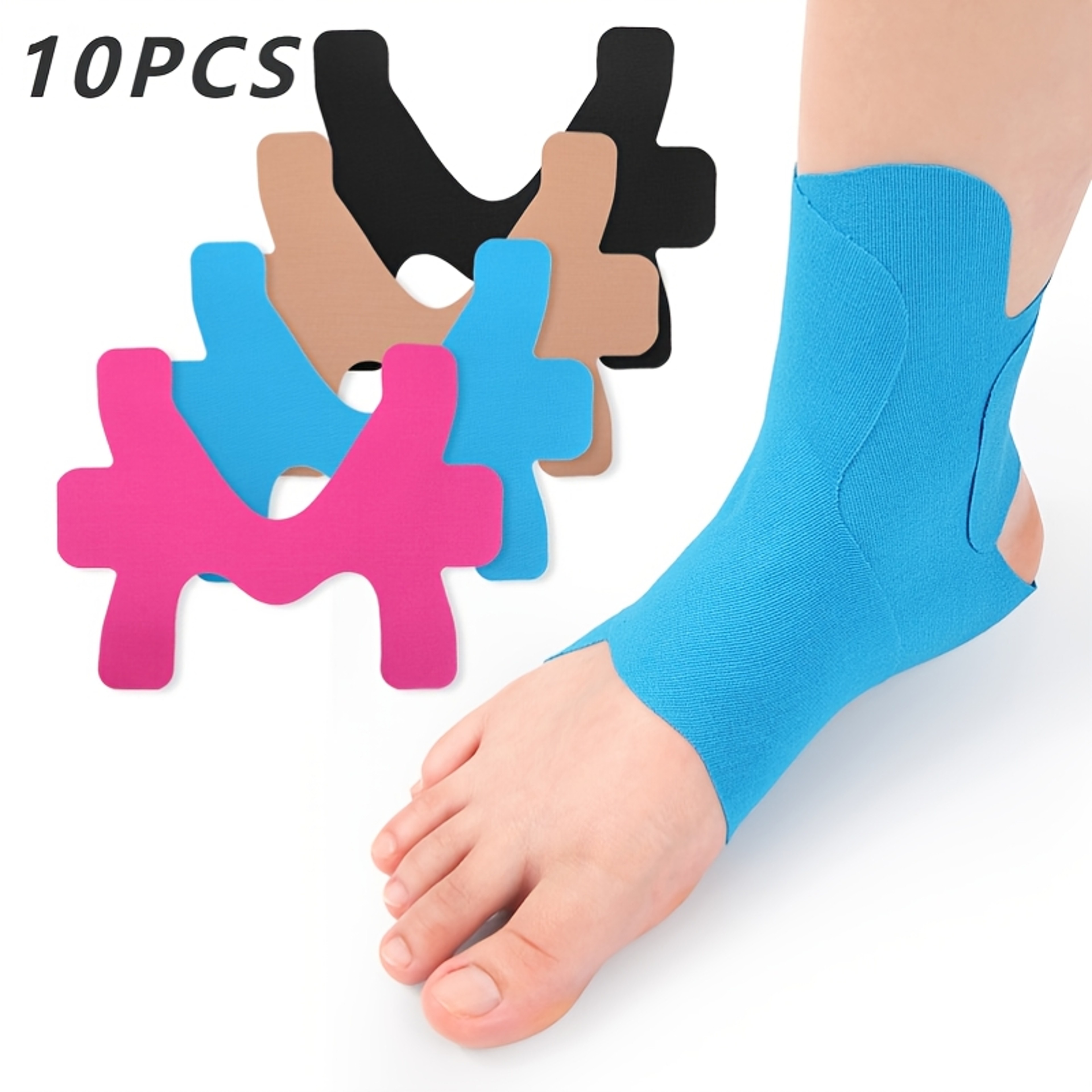 Pre Cut Knee Sports Tape Elastic Breathable Support For Pain Relief LatexFree Stabilization Patch 0