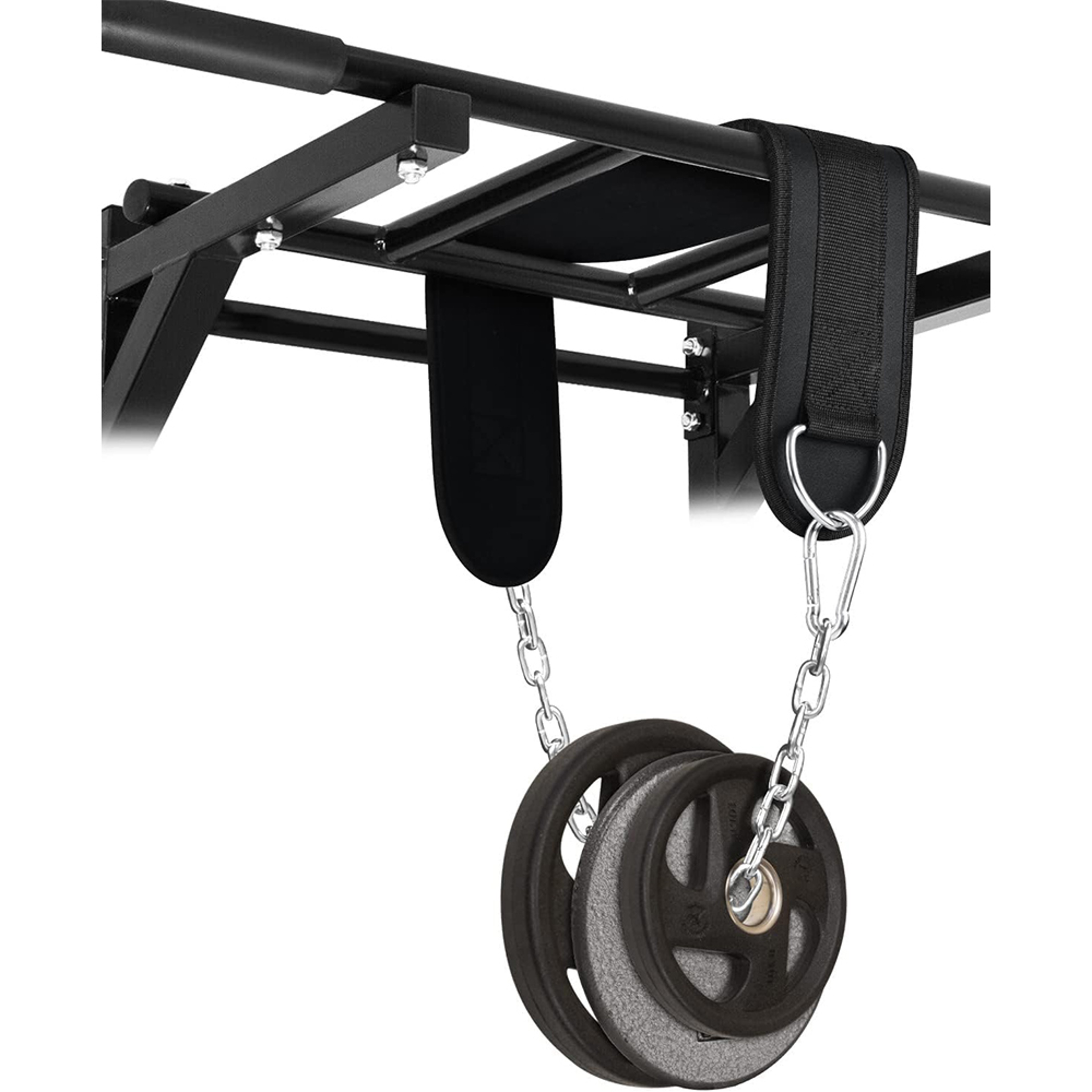 Heavy Duty Steel Chain Dip Belt for Weightlifting, Adjustable Fitness Belt – view 4