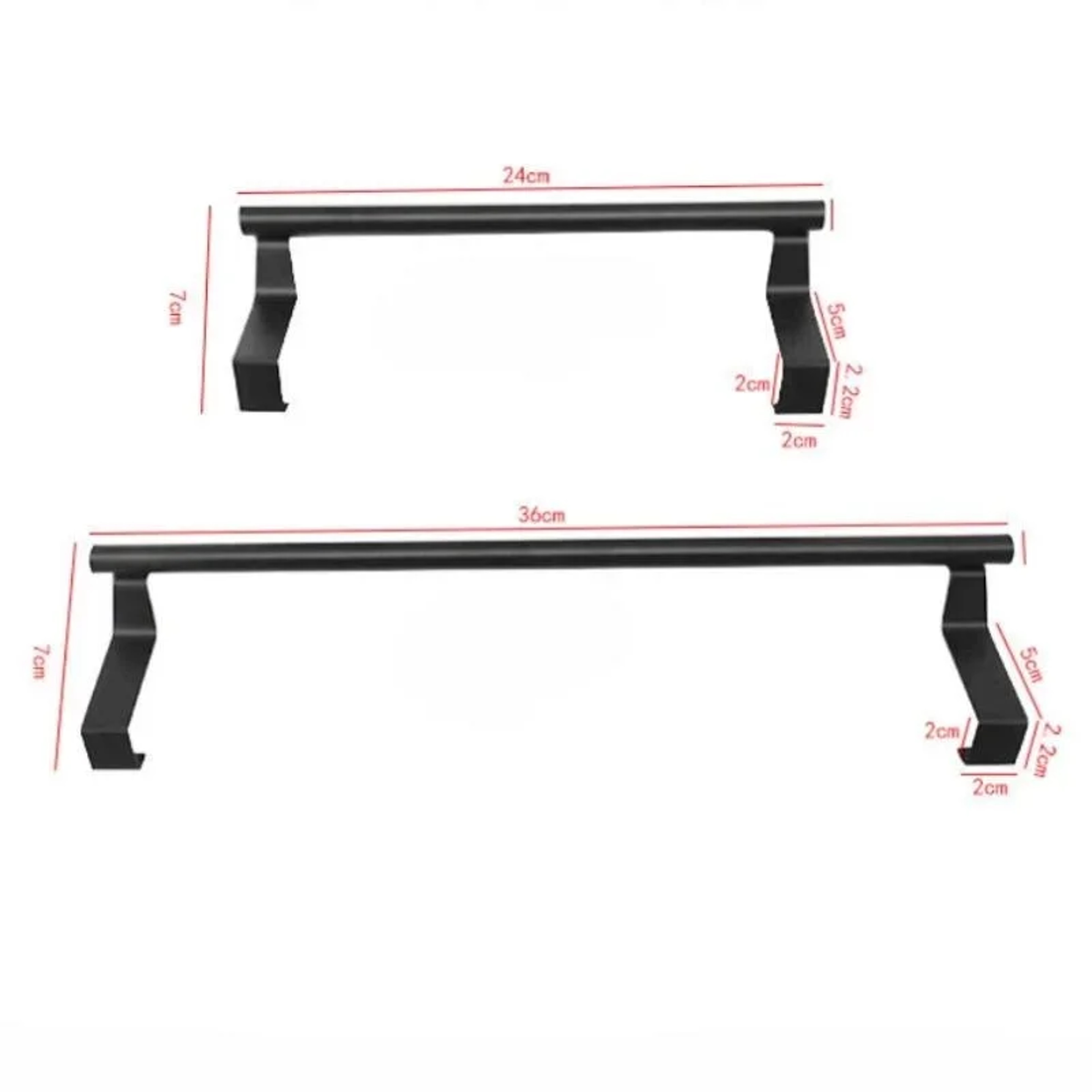 Over Cabinet Towel Rack Punch-Free Steel Metal Towel Storage Organizer for Bathroom – view 6