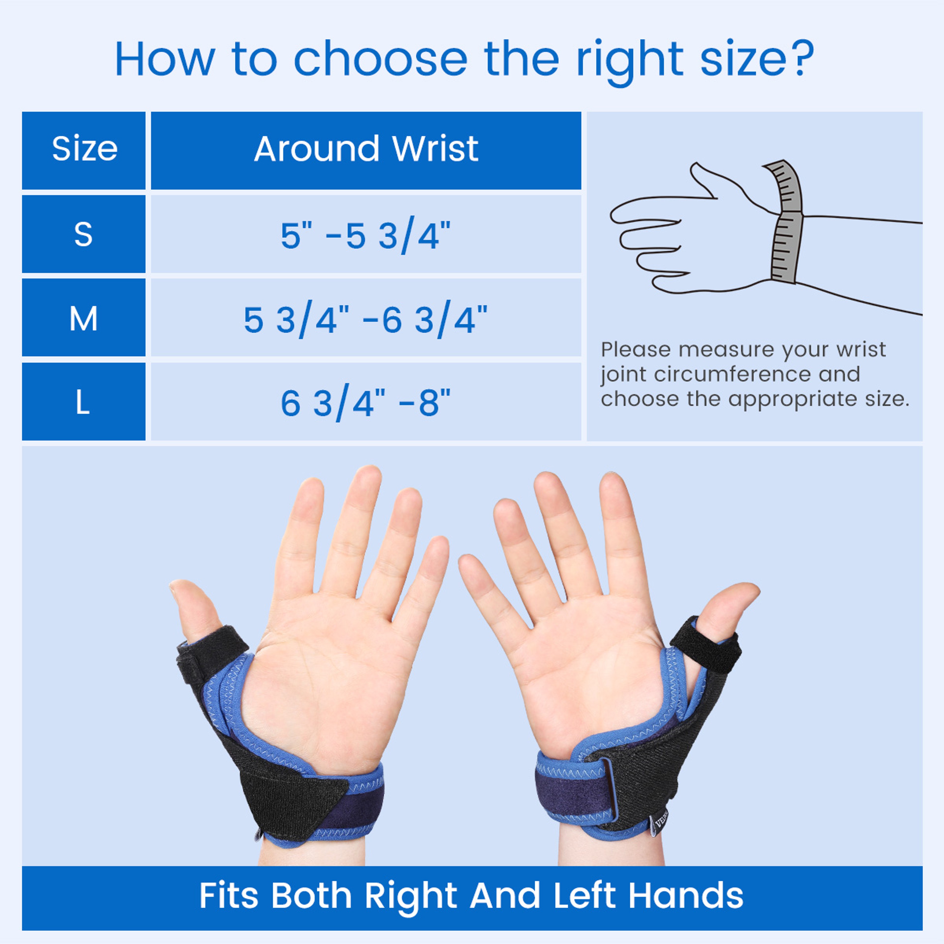 Thumb Brace For De Quervains Tenosynovitis Tendonitis And Arthritis Pain CMC Joint Thumb Splint Fit 1