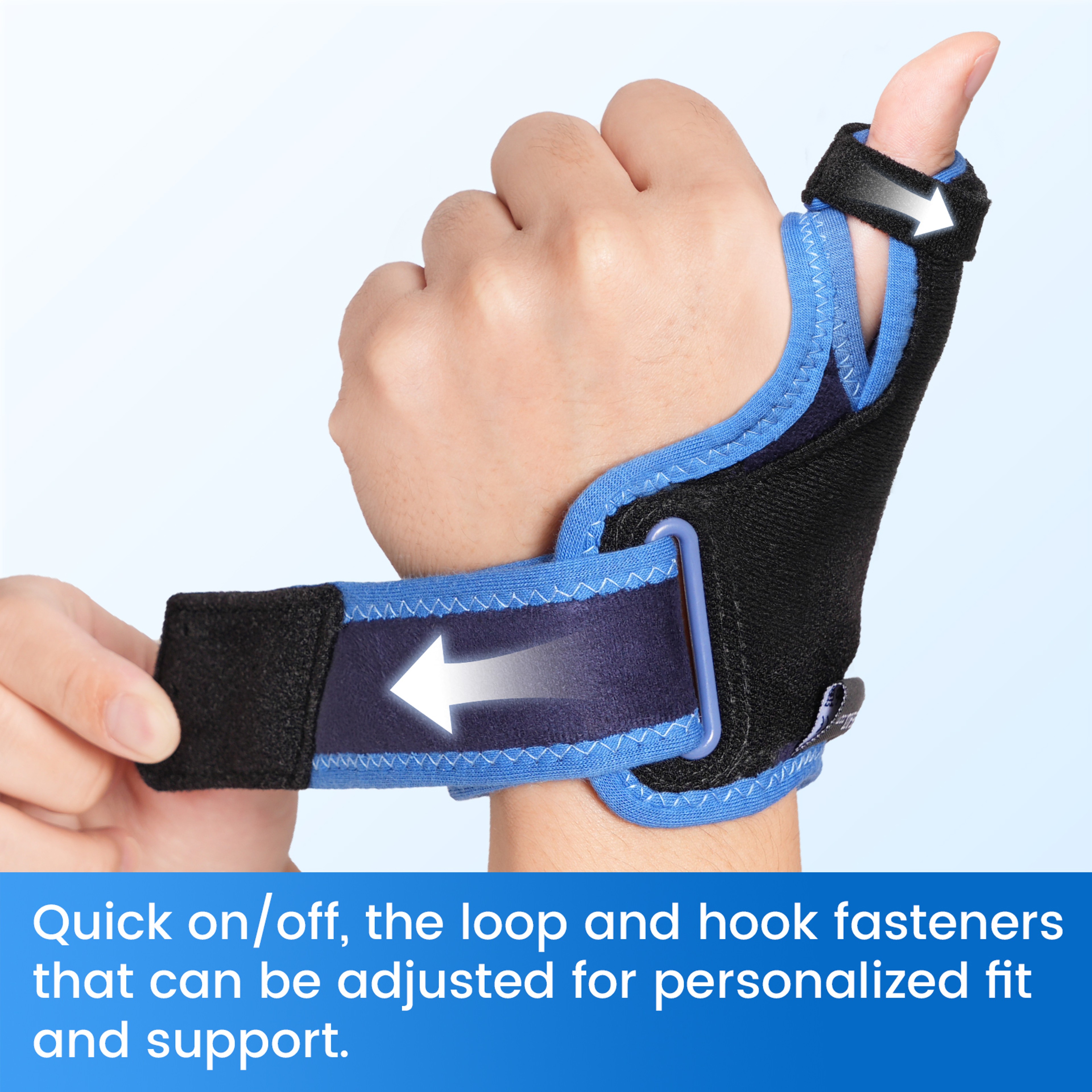 Thumb Brace For De Quervains Tenosynovitis Tendonitis And Arthritis Pain CMC Joint Thumb Splint Fit 2