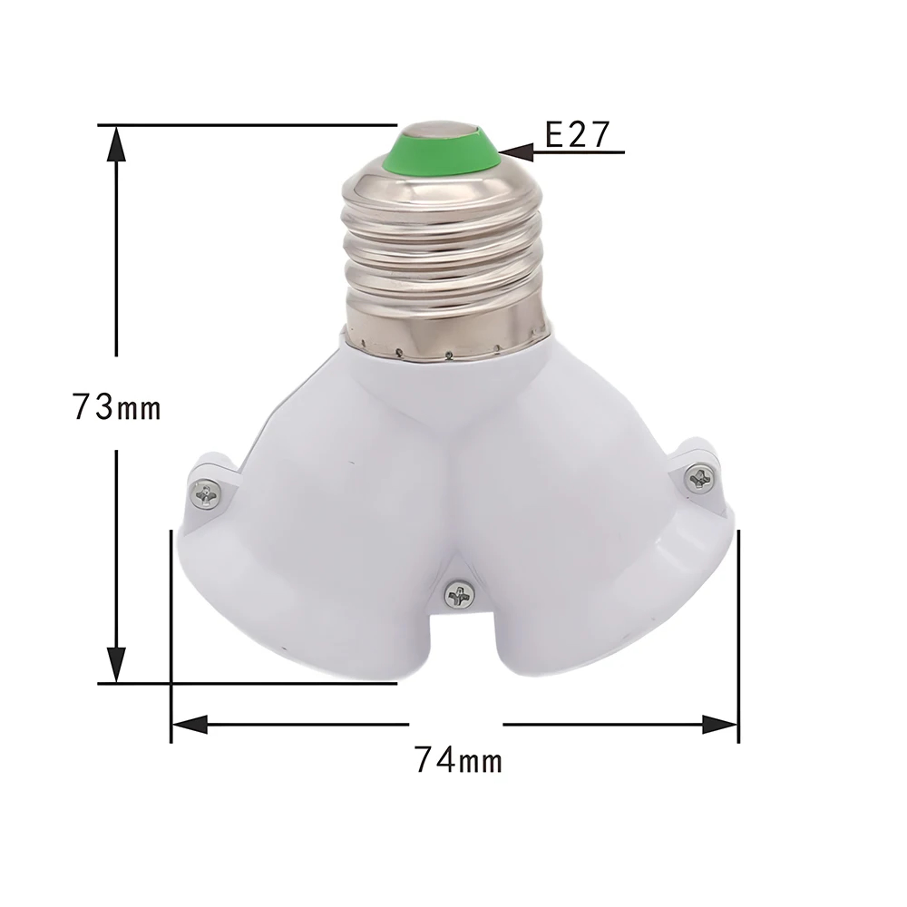 Conversion Head Bulb Socket Extender Lamp Holder Plug Adapter 3