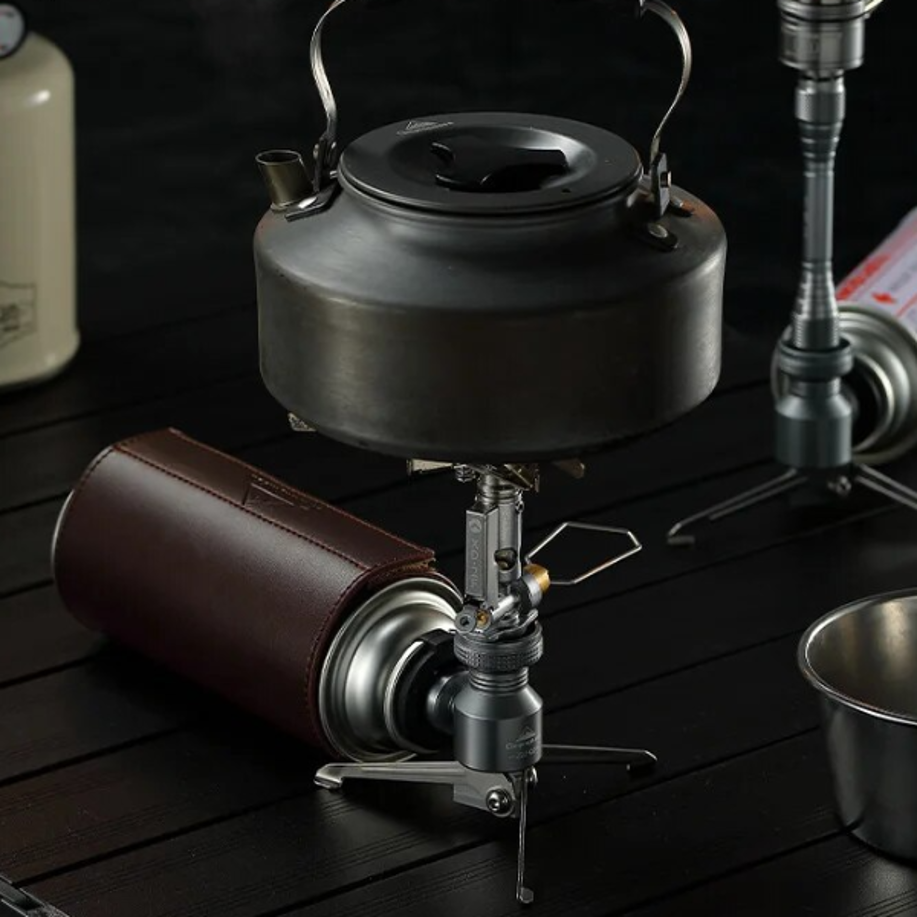 Outdoor Portable Gas Stove High Power Windproof Cooker for Hiking Camping  Field Cooking