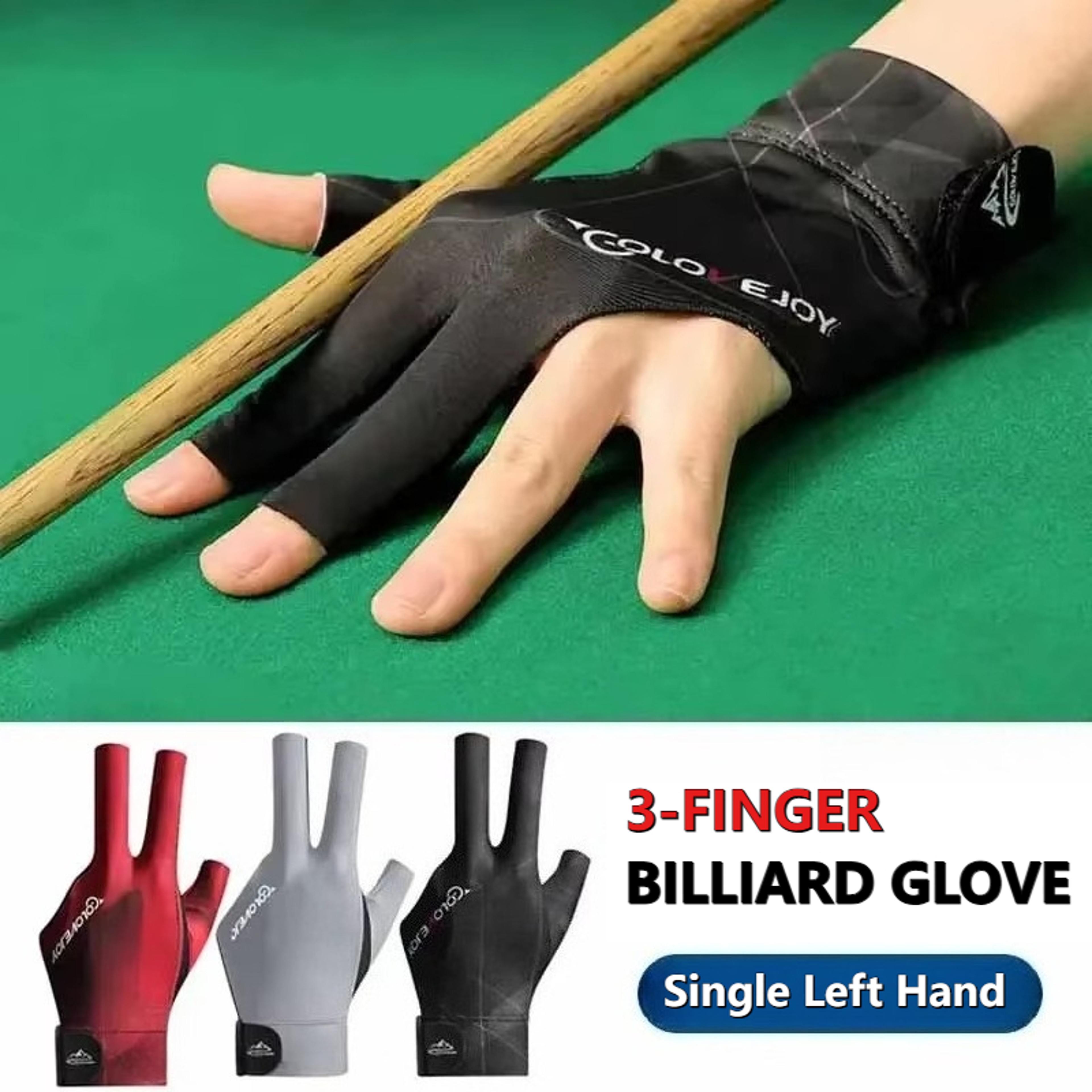Durable Snooker  Billiards Gloves For LeftHanded Training WearResistant Portable 2