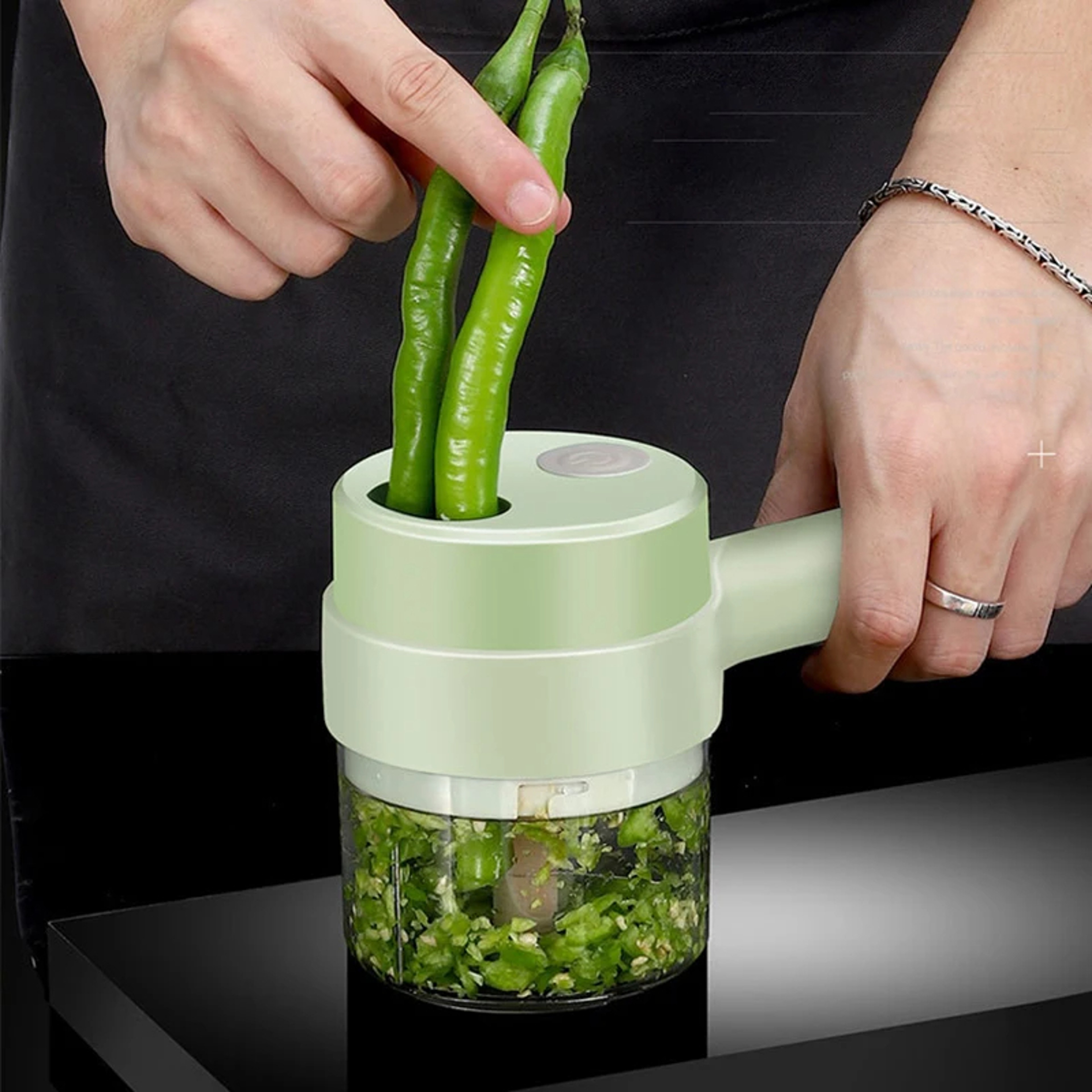 Wireless Electric Vegetable Cutter Set Handheld Food Chopper & Meat Grinder for Easy Kitchen Prep – view 3