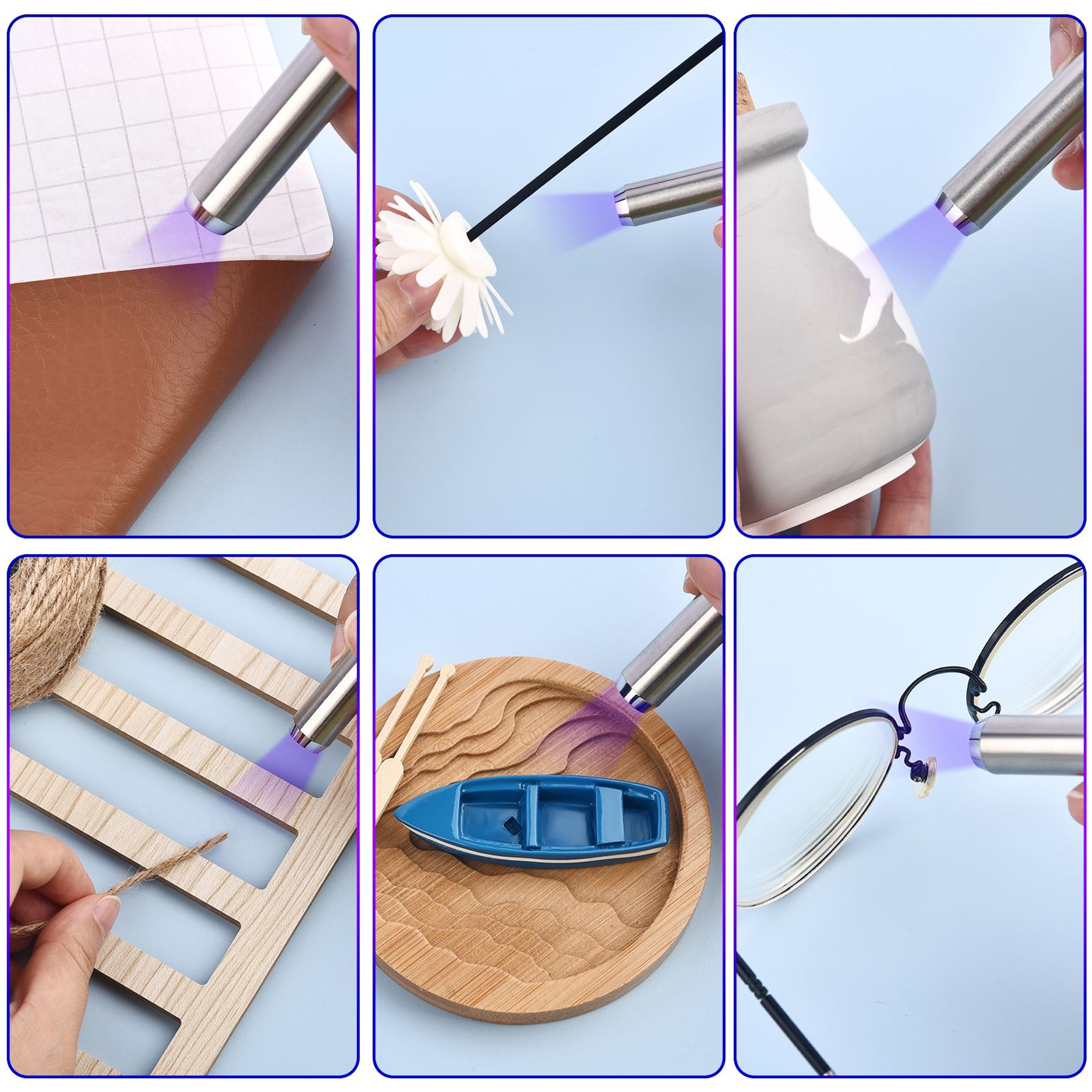 Super Bonding UV Glue Kit QuickDrying For Glass Metal And Wood DIY Craft Decor 4