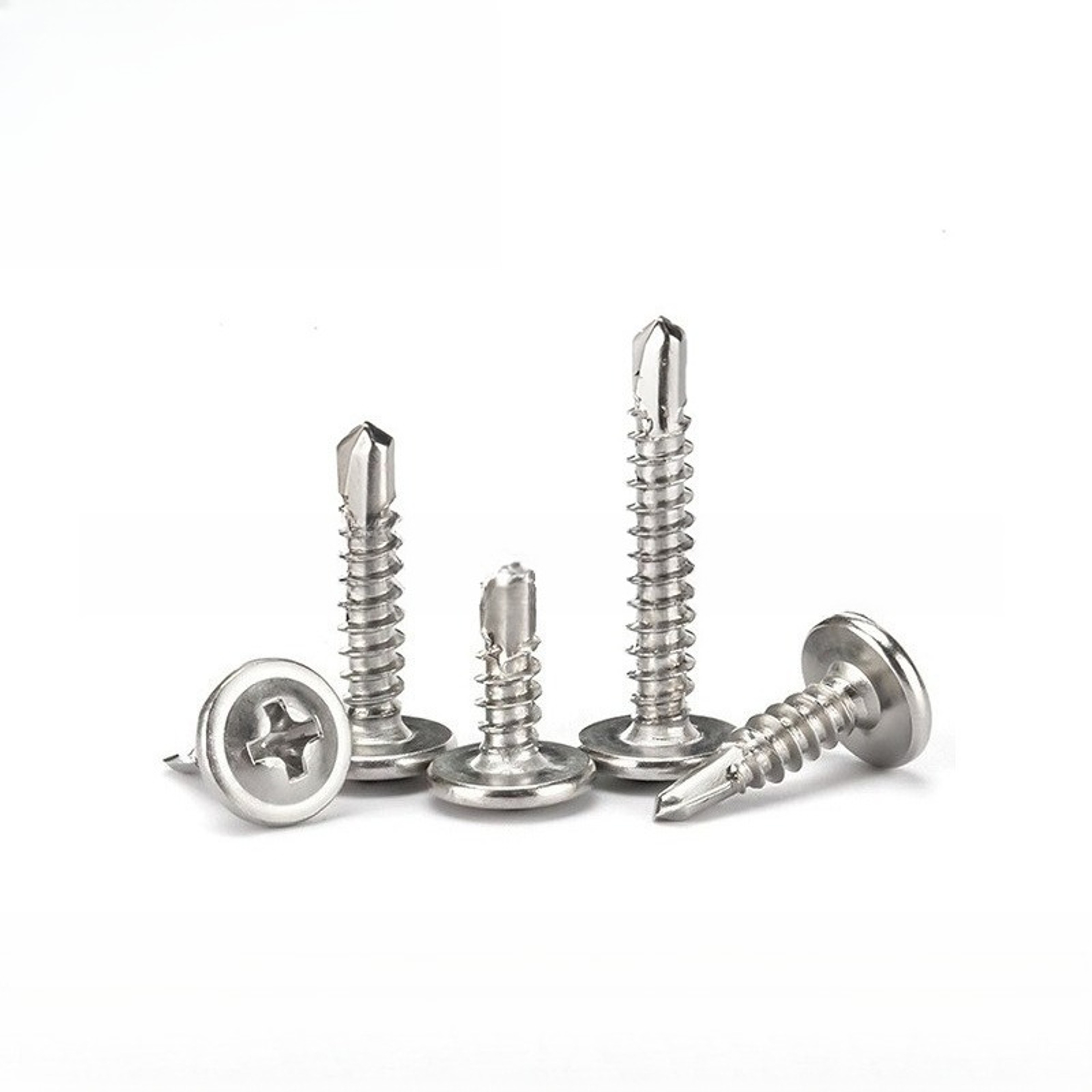 Stainless Steel Self Tapping Screws Kit For Metal Wood  Plastic 0