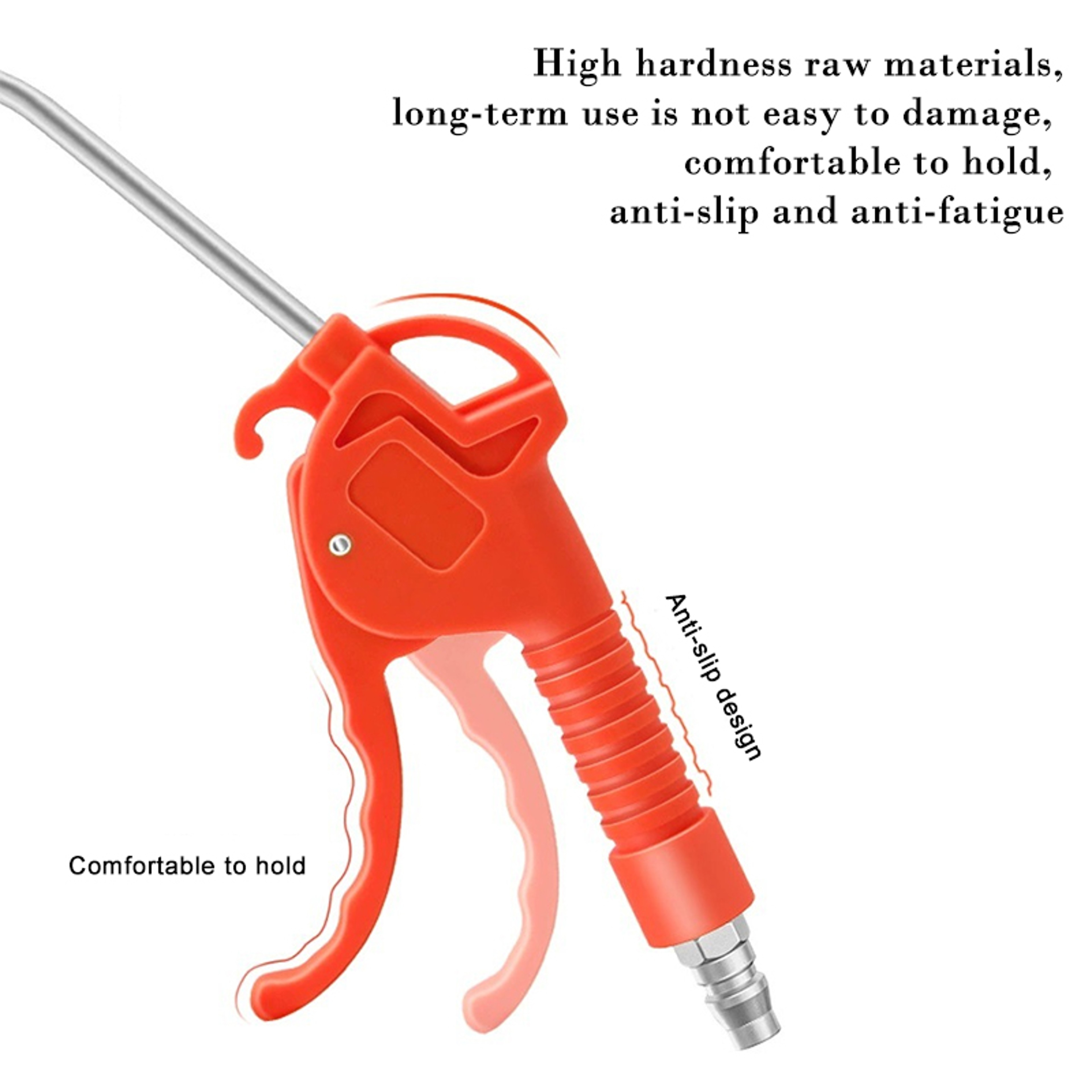 High Pressure Air Blow Gun With Extended Nozzle Pneumatic Dust Blower For Air Compressor Cleaning 4