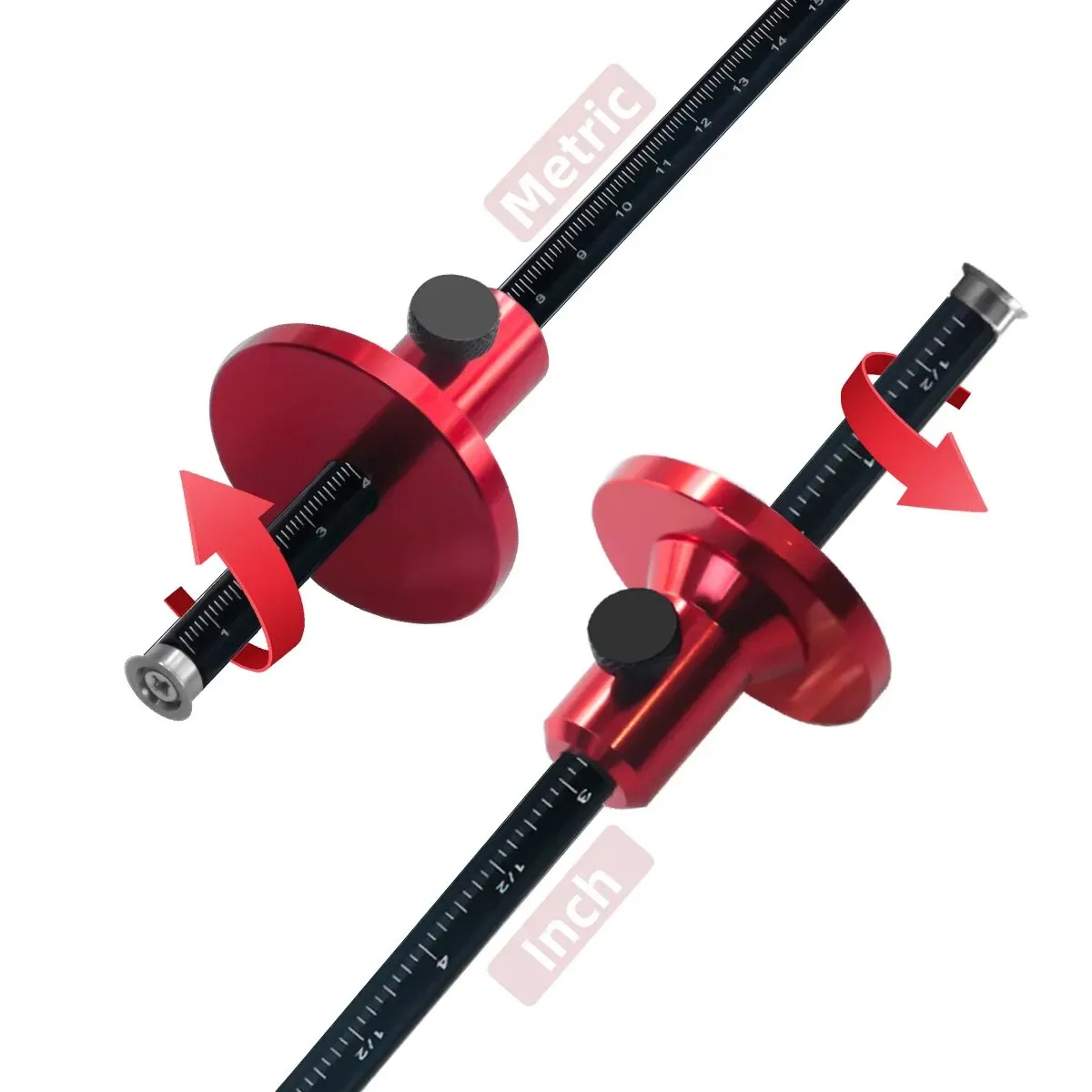 Precision Woodworking Scriber and Marking Tool with Inch and MM Scale – view 3