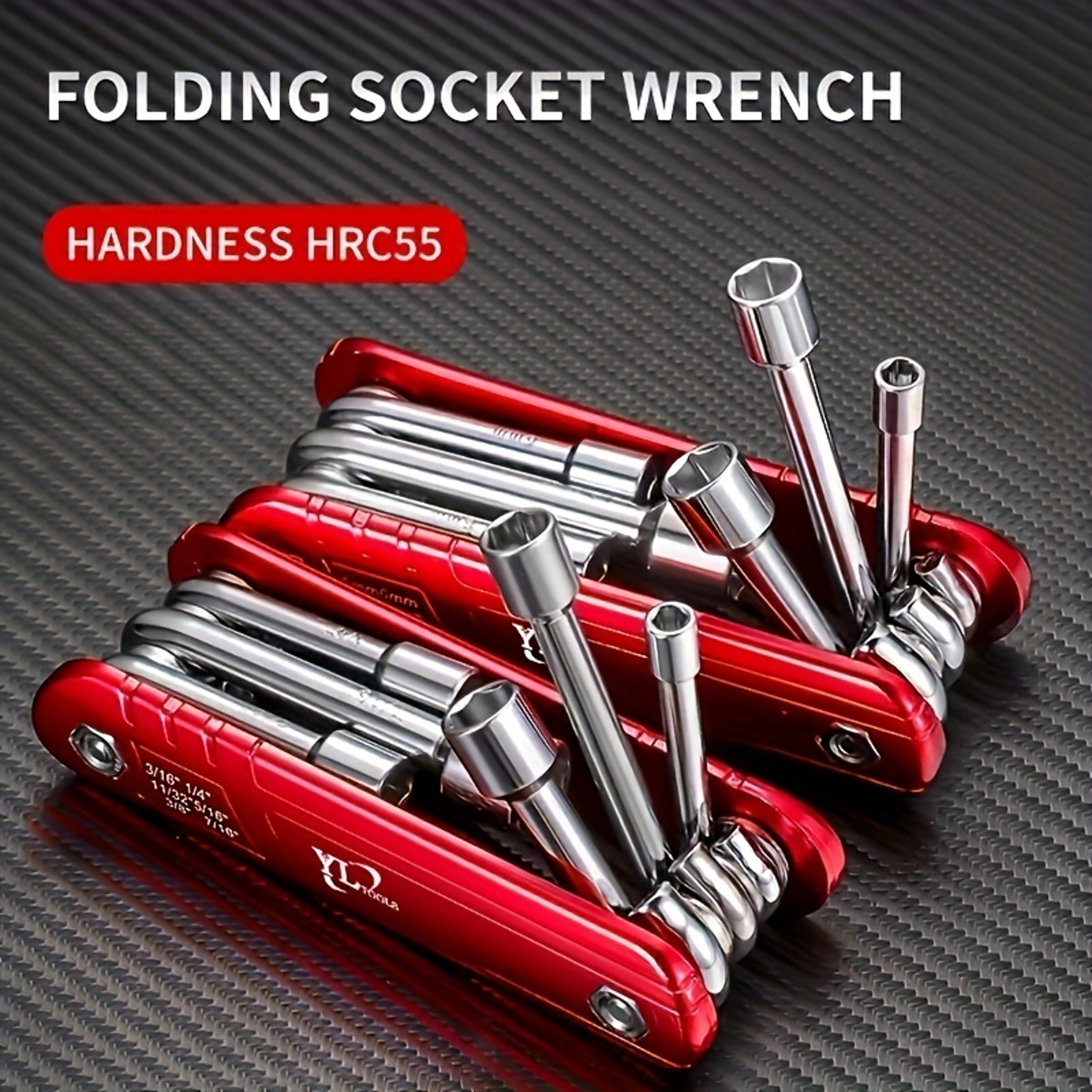 Portable Multifunction Tool Set with Folding Socket Wrench Compact Kit – view 1