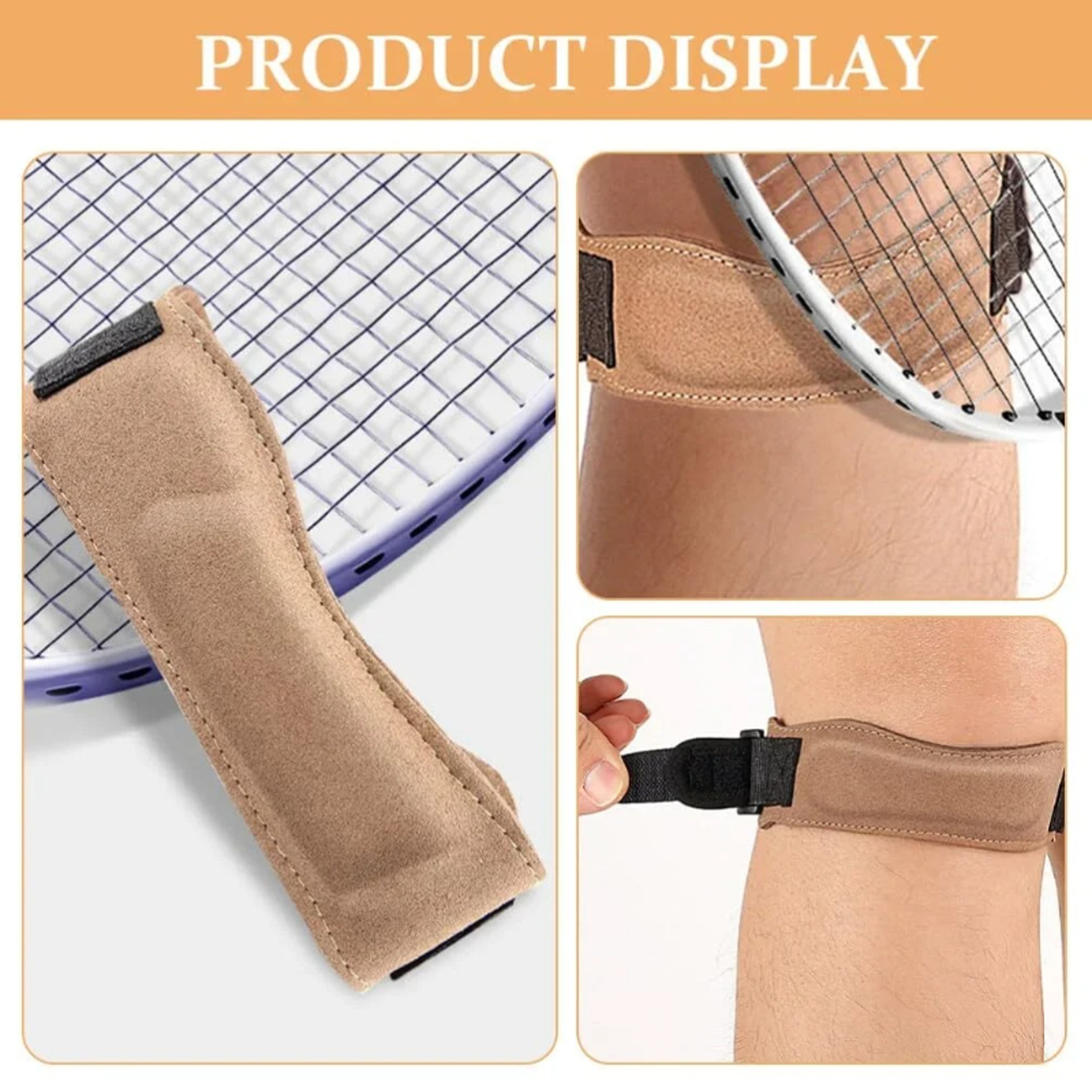 Shock Absorption Knee Pad Patellar Support Strap for Sports Basketball, Badminton, Volleyball Injury Protection – view 3