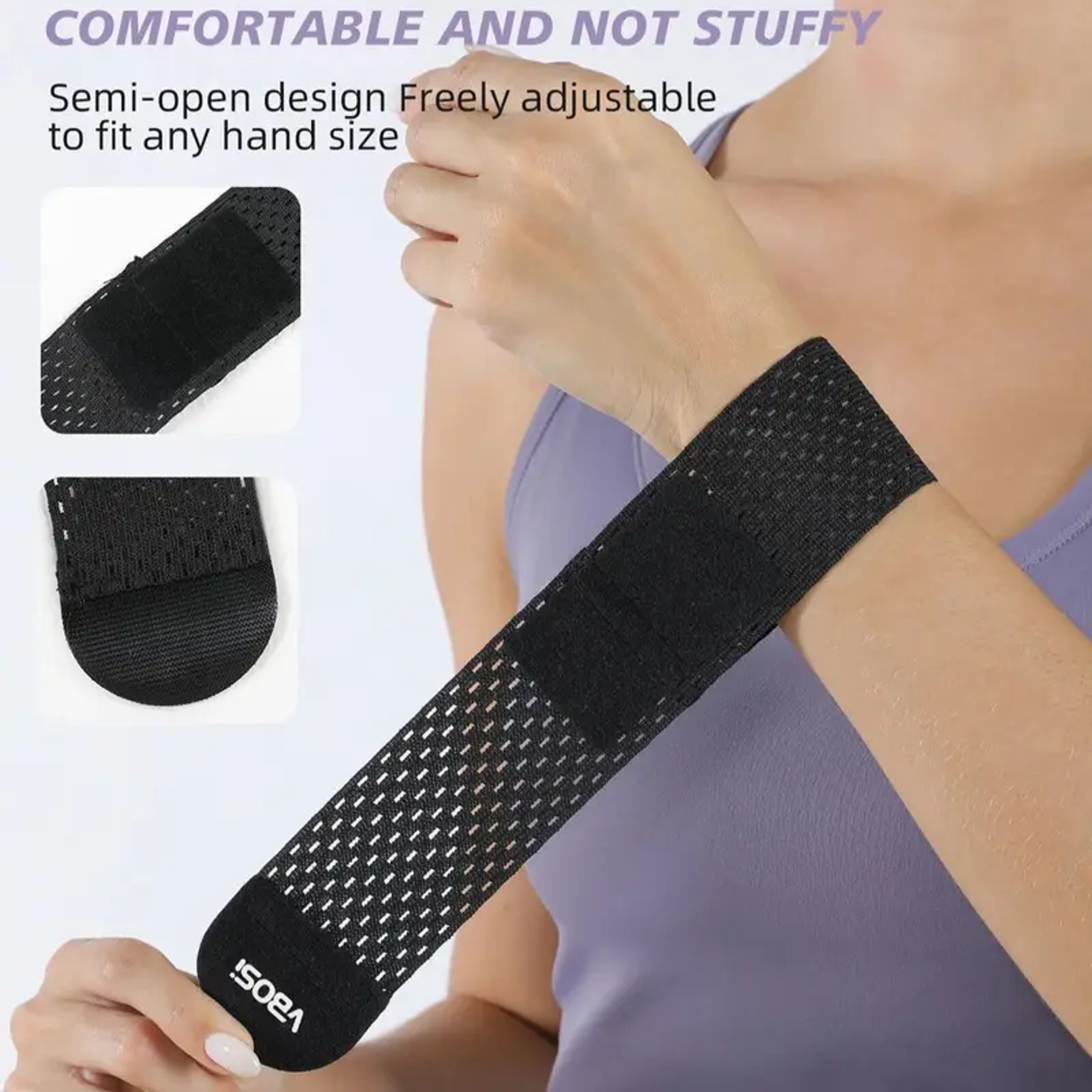 Ergonomic Pain Relief Wrist Brace Adjustable Lightweight Wrist Wrap For Badminton Gym And Training 1