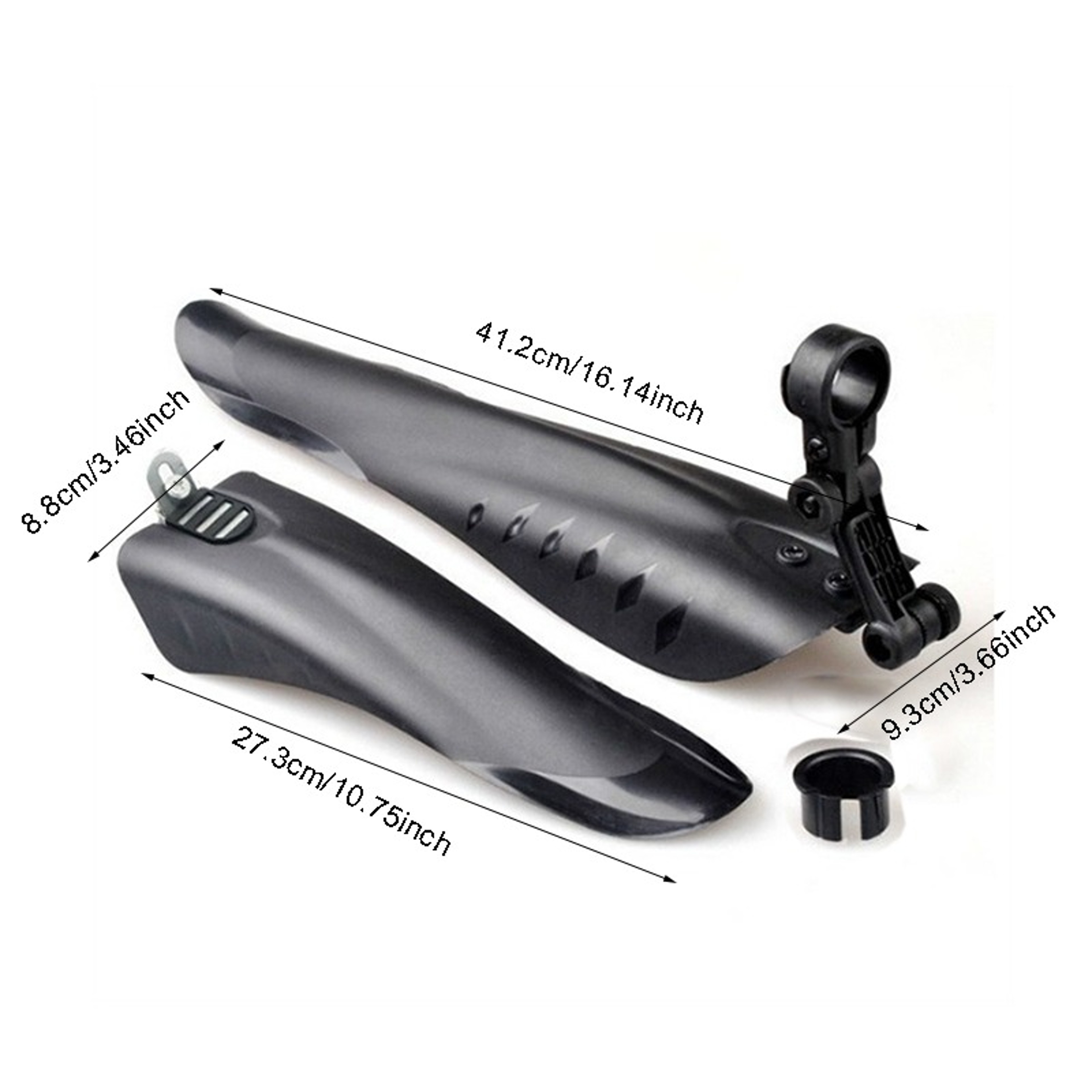 Bicycle Fender Set Soft Plastic Rear Shock Splash Protection For Bikes 5
