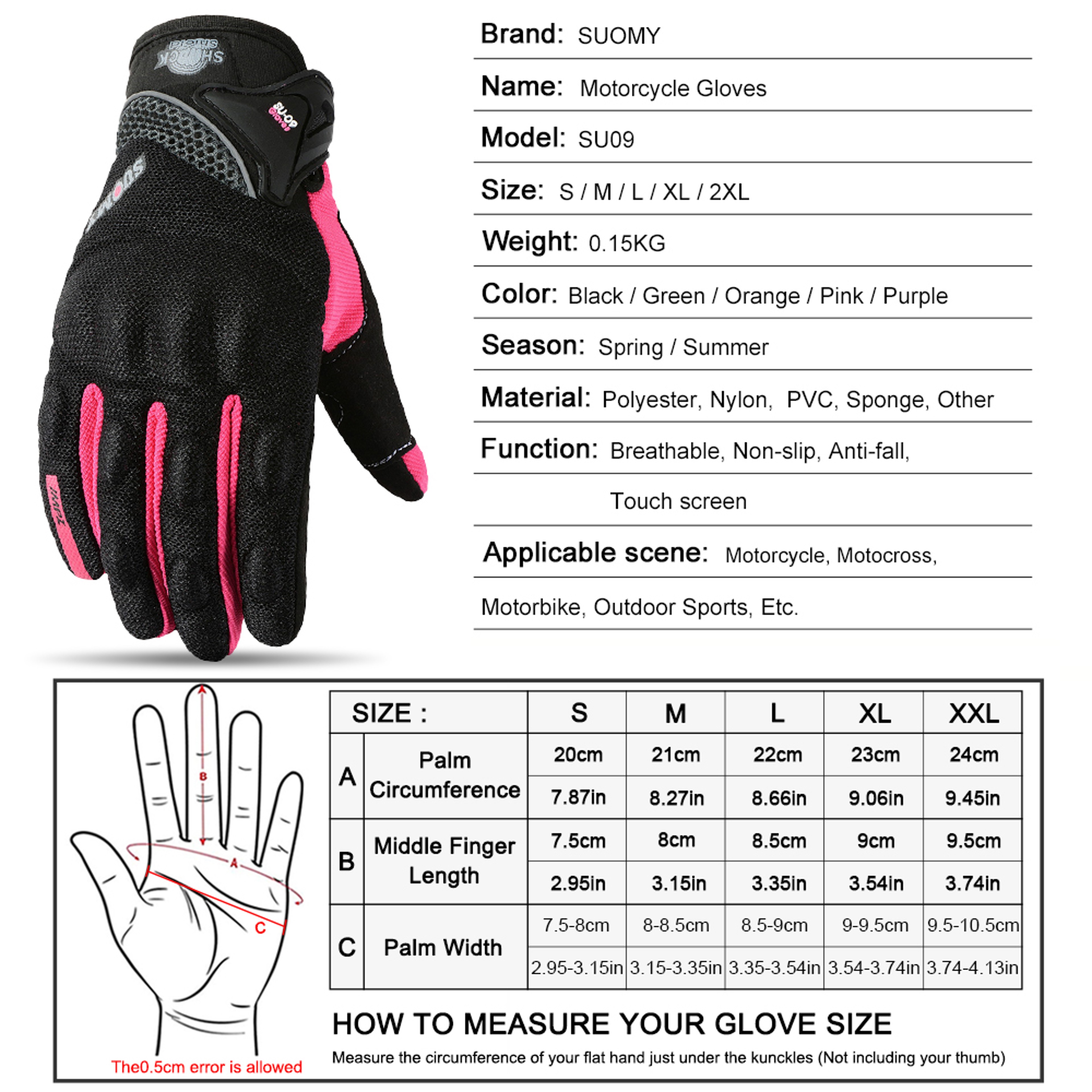 Breathable Full Finger Racing Motorcycle Gloves Stylish Antiskid  Durable Protection For Riders 5