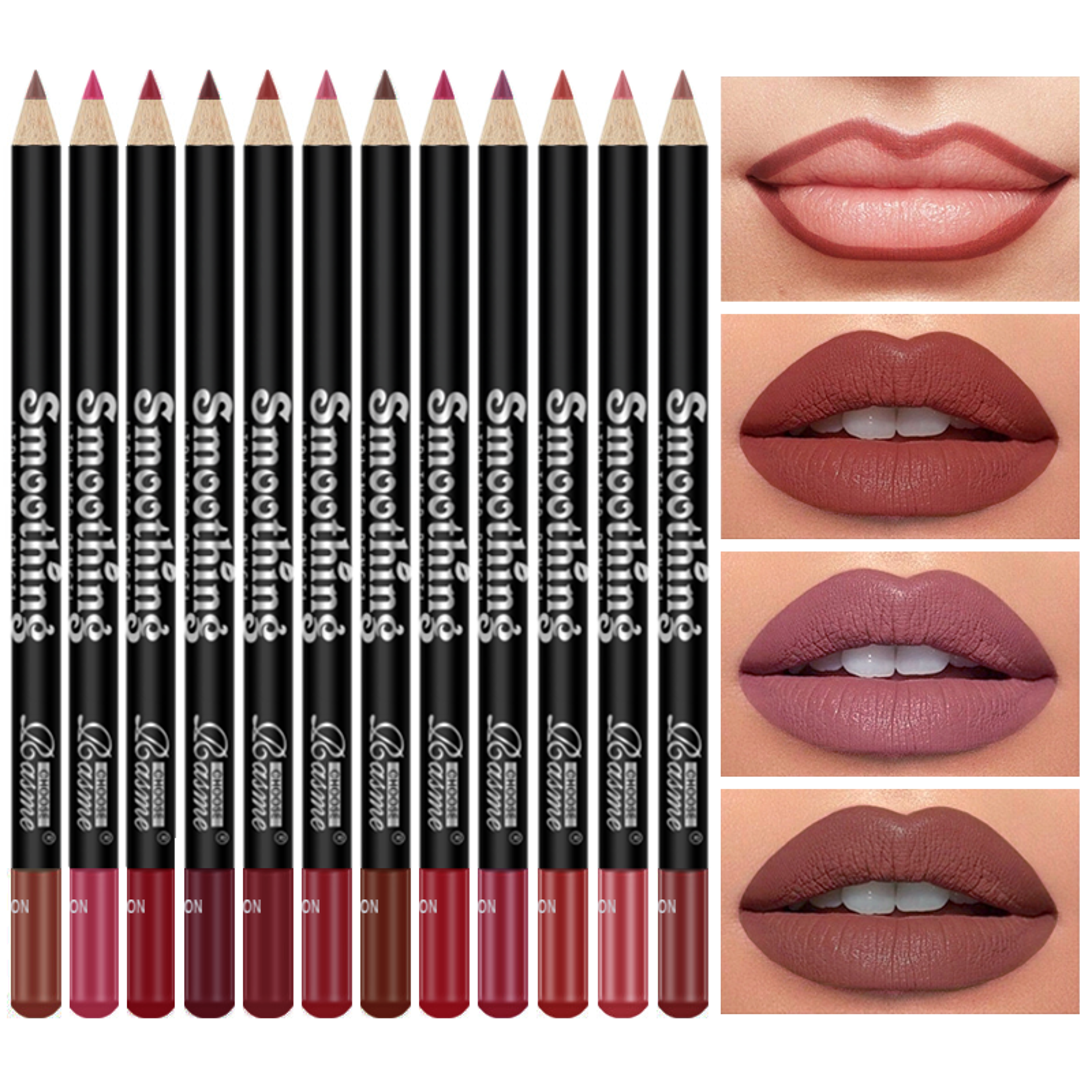 Lipstick Set with Professional Lip Liner Pencil & Matte Lip Gloss Ideal Valentine's Day Gift for Women – view 2