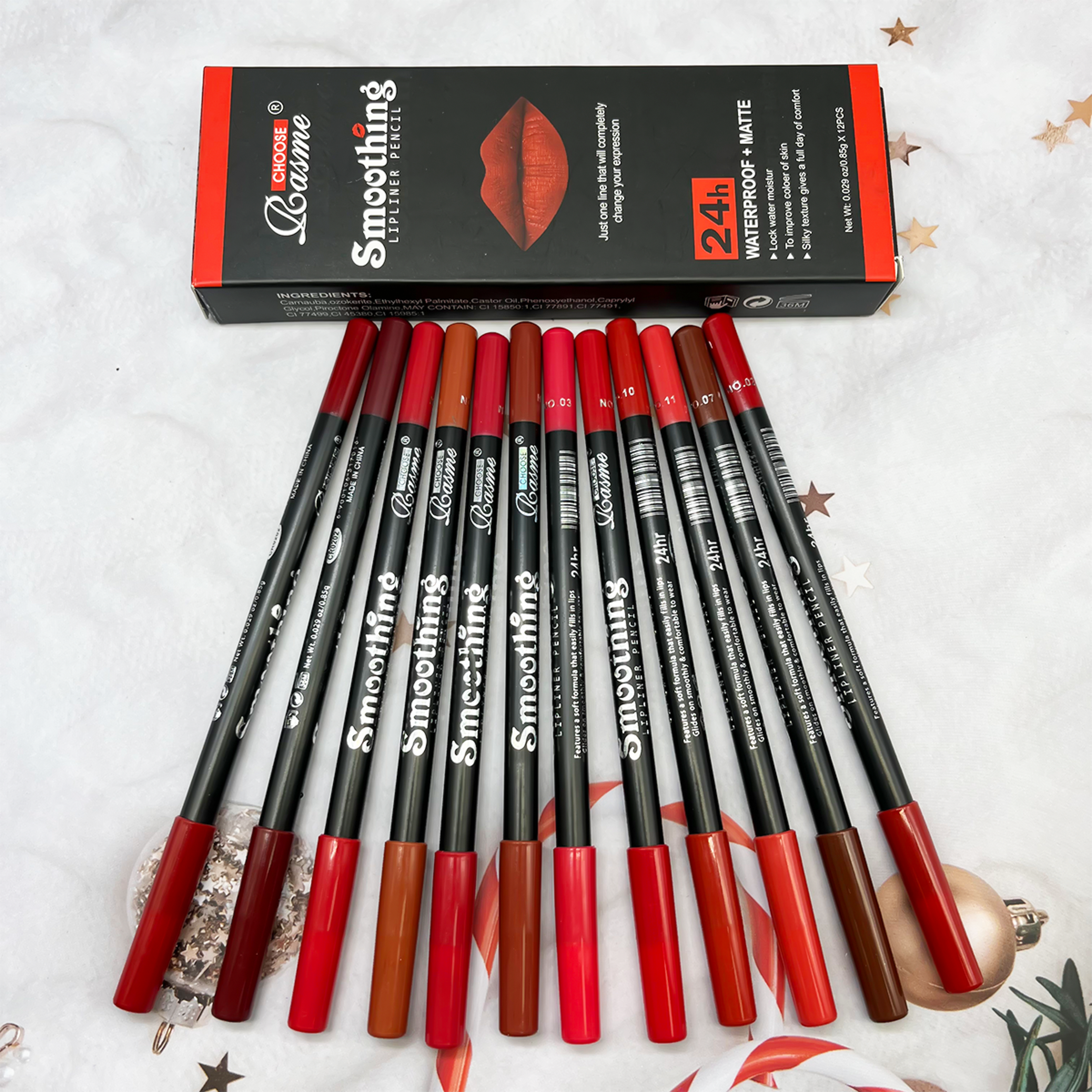 Lipstick Set with Professional Lip Liner Pencil & Matte Lip Gloss Ideal Valentine's Day Gift for Women – view 4